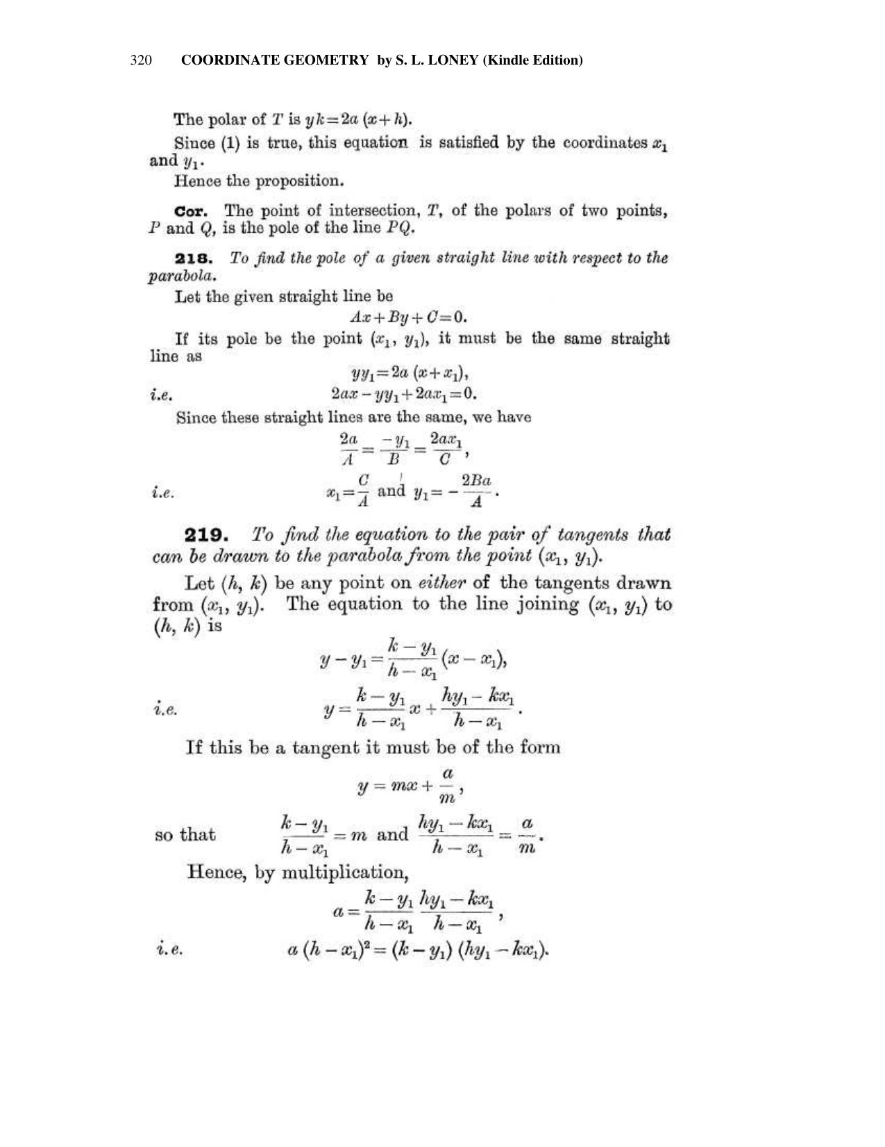 Chapter 10: The Parabola - SL Loney Solutions: The Elements of Coordinate Geometry - Page 34