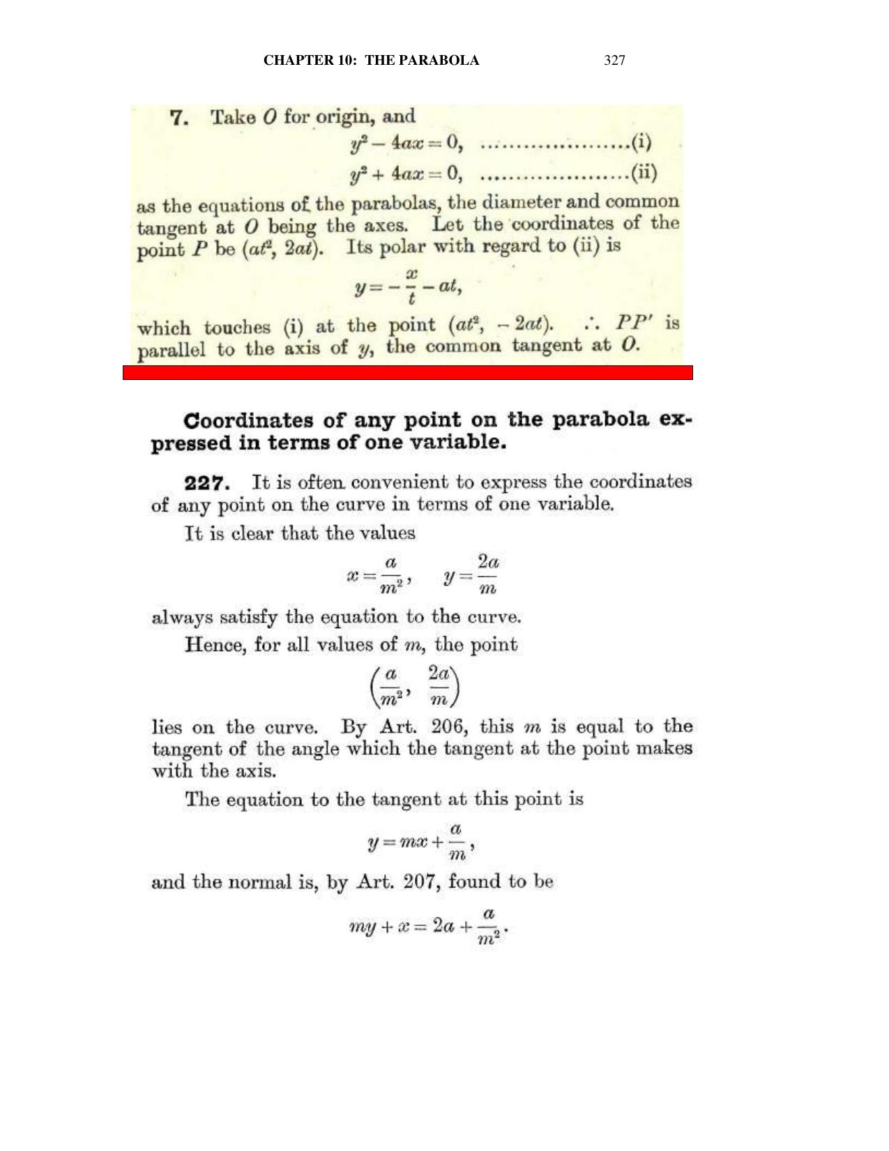 Chapter 10: The Parabola - SL Loney Solutions: The Elements of Coordinate Geometry - Page 41