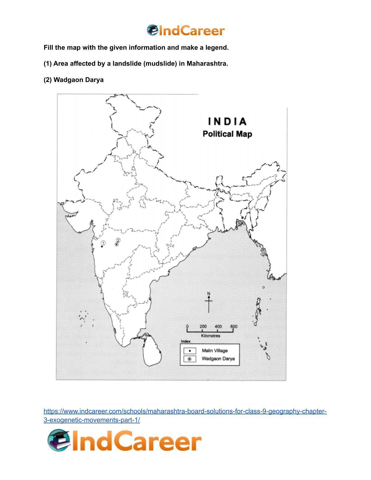 Maharashtra Board Solutions for Class 9- Geography: Chapter 3- Exogenetic Movements Part 1 - Page 17