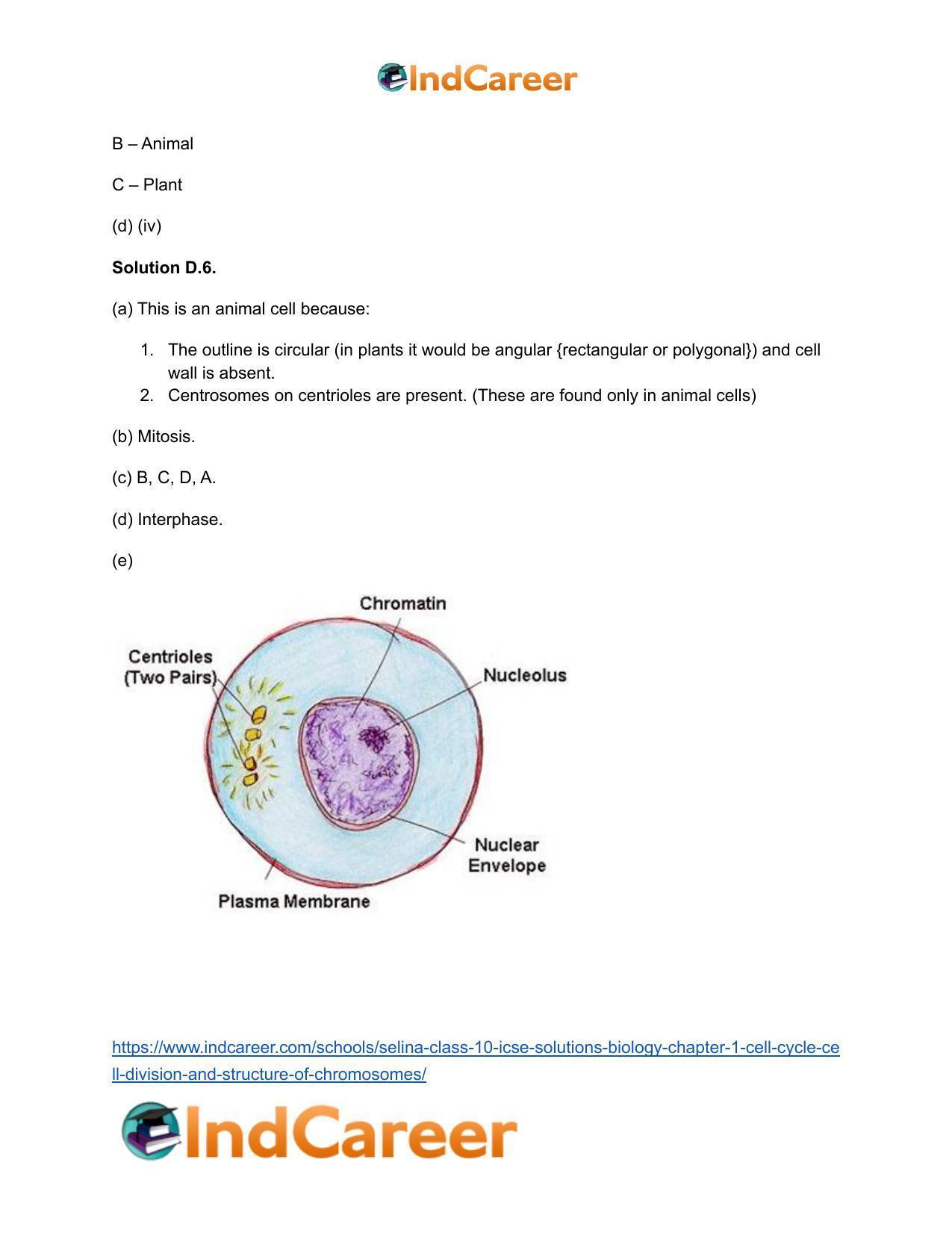 Selina Class 10 ICSE Solutions Biology : Chapter 1- Cell Cycle, Cell Division and Structure of Chromosomes - Page 9