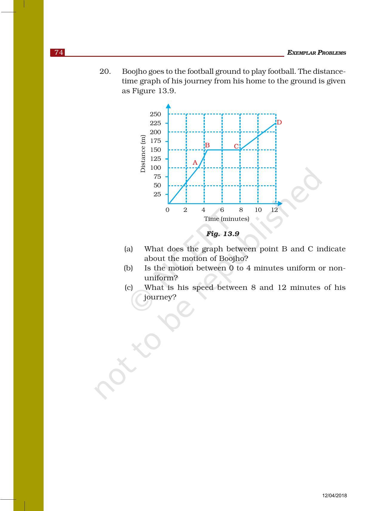 NCERT Exemplar Book for Class 7 Science: Chapter 13-Motion and Time - Page 8
