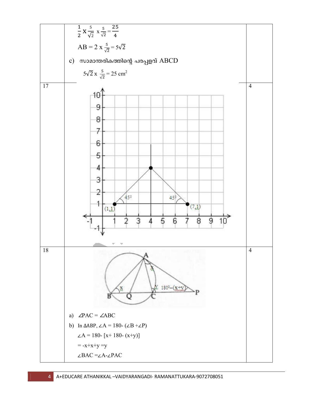 Kerala SSLC 2019 Maths Answer Key.(MM) - Page 4