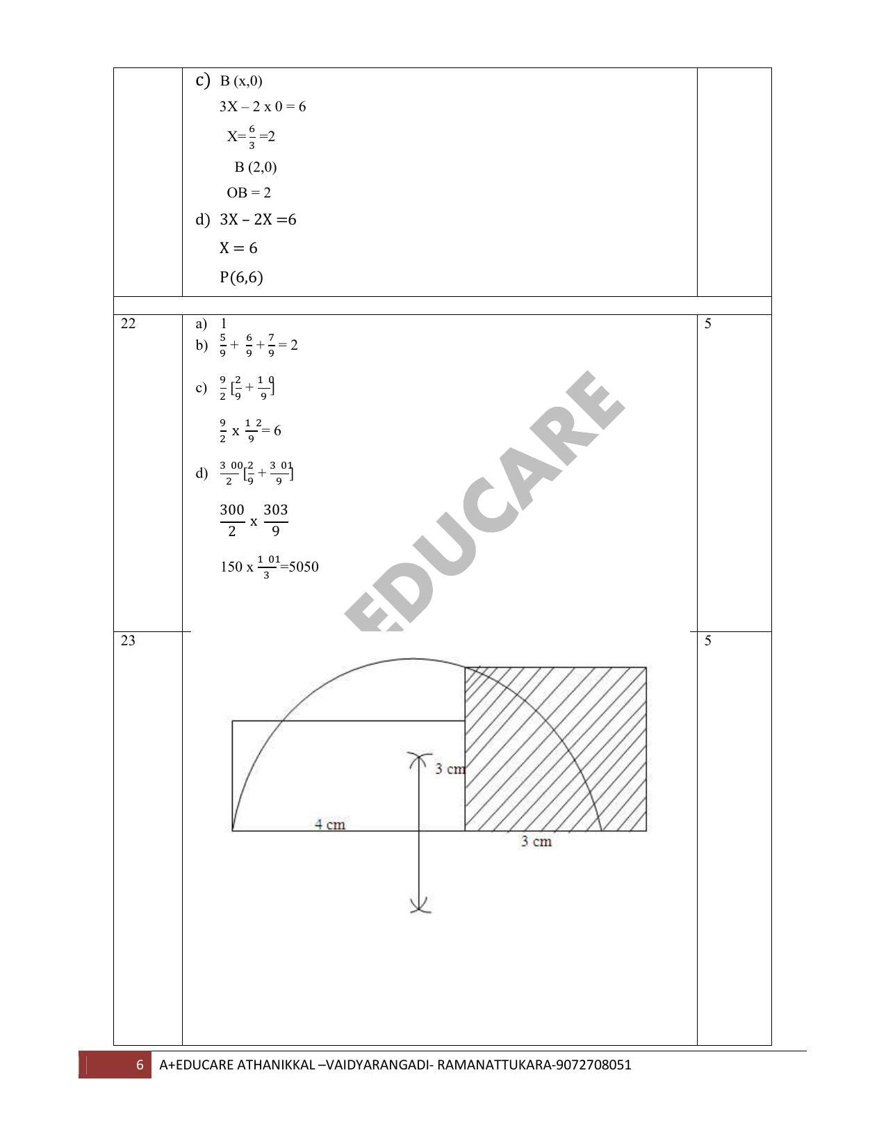 Kerala SSLC 2019 Maths Answer Key.(MM) - Page 6