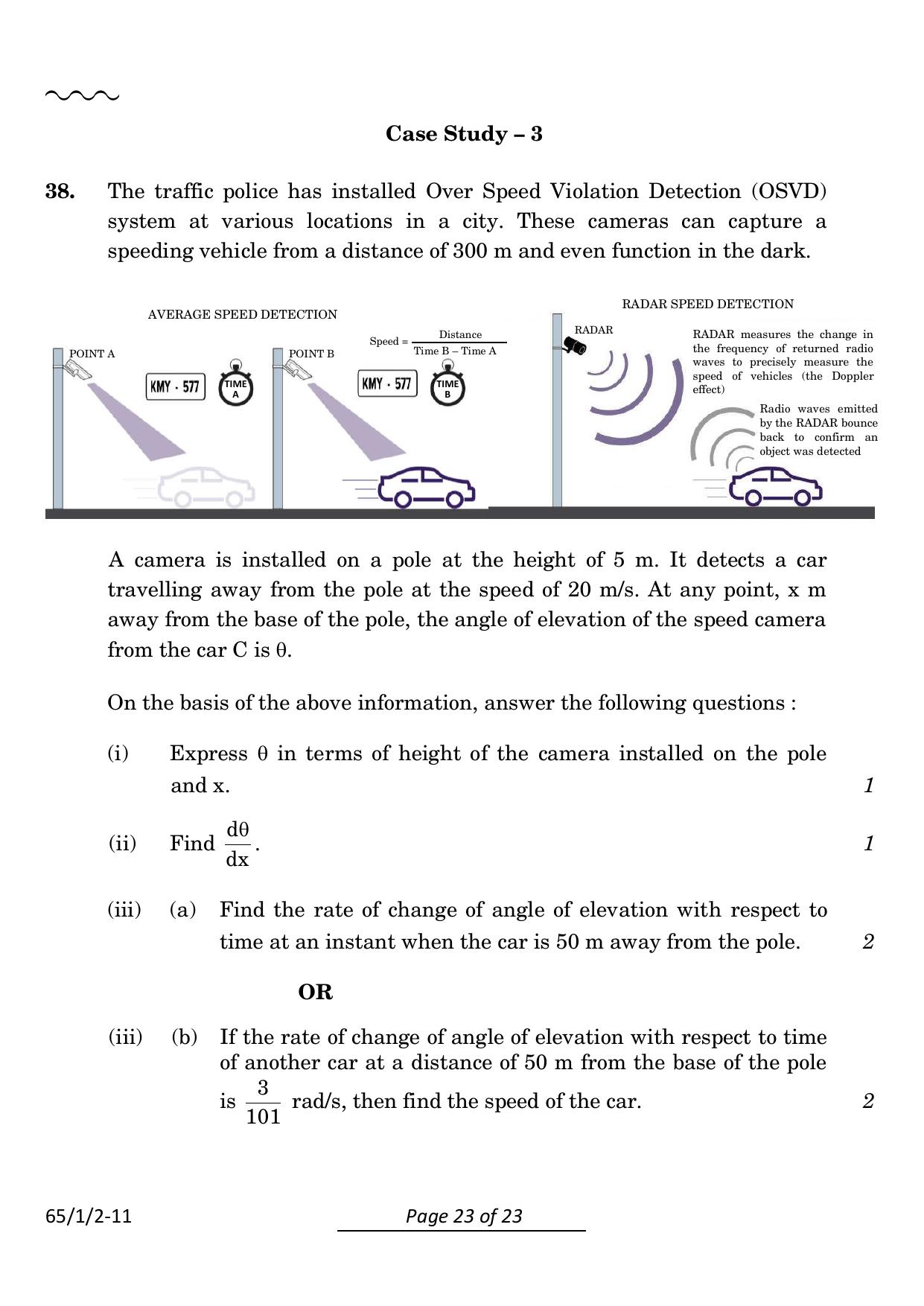 CBSE Class 12 65-1-2 Mathematics 2024 Question Paper - Page 23