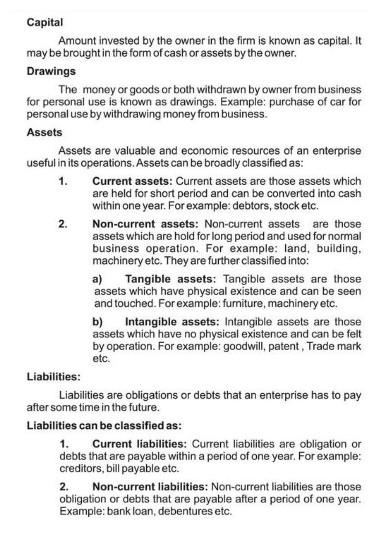 Class 11 Notes, Question & Practice Paper - Accountancy (Topic 1 : Introduction to Accounting) - Page 7