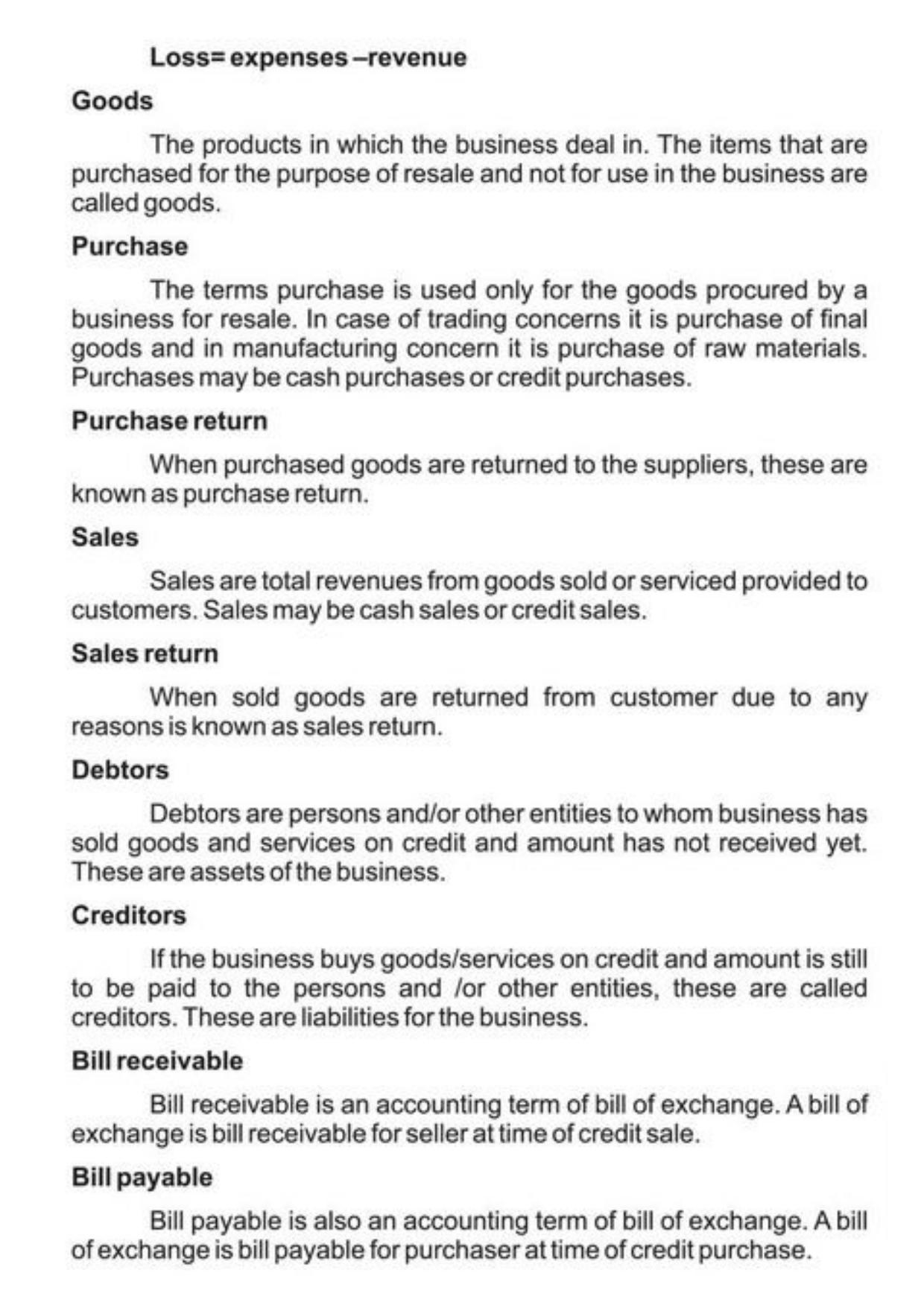 Class 11 Notes, Question & Practice Paper - Accountancy (Topic 1 : Introduction to Accounting) - Page 9