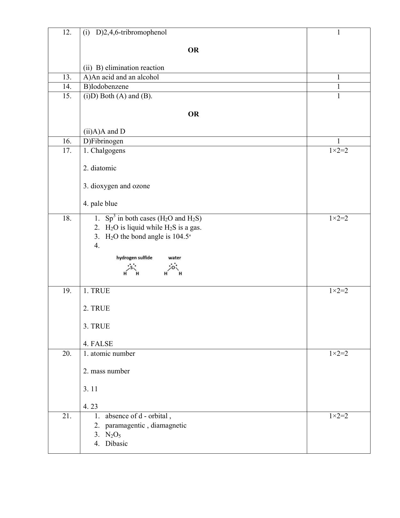 NIOS Class 12 Chemistry Sample Paper - Page 11
