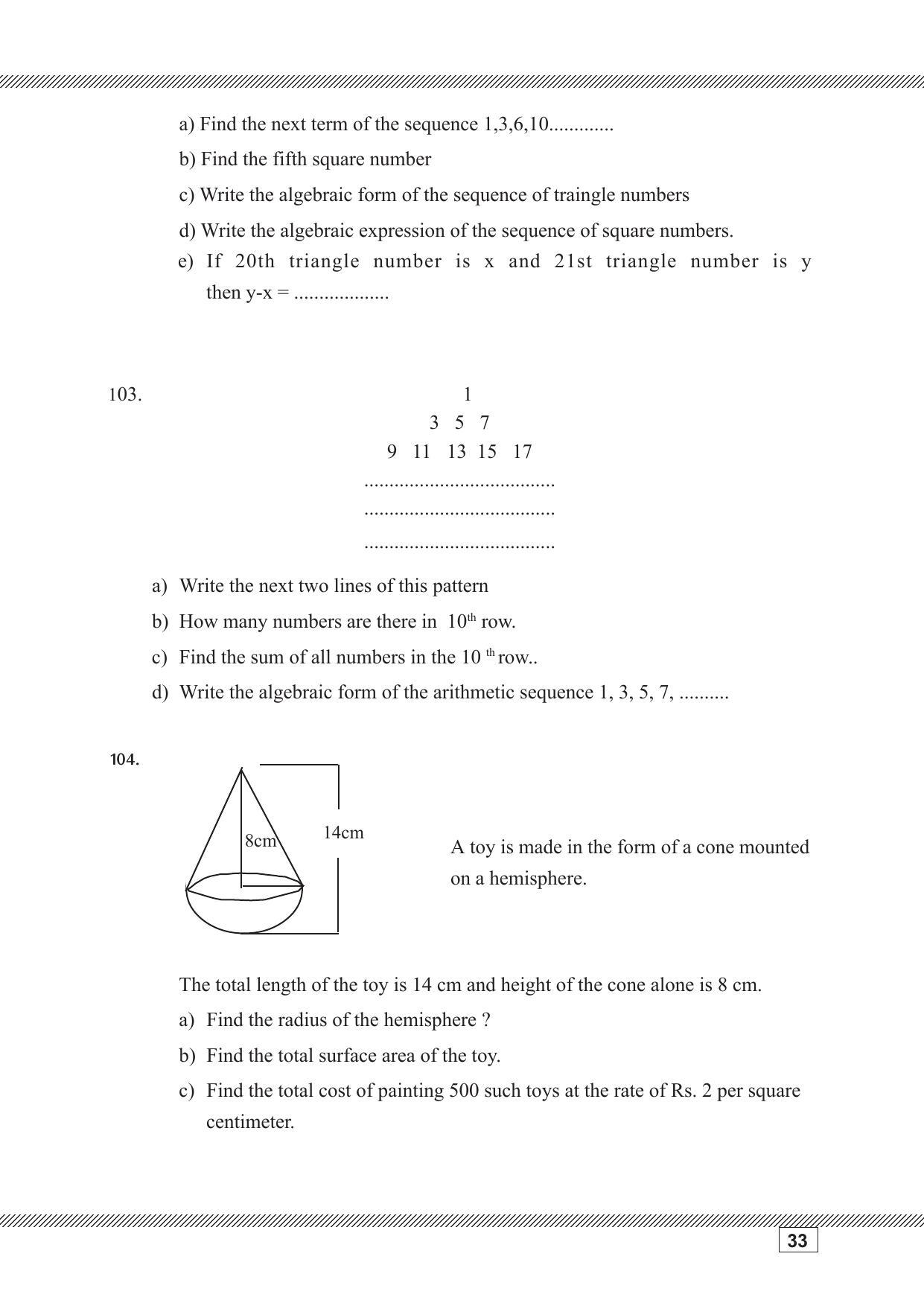 Kerala SSLC 2023 Maths Question Pool - Page 33
