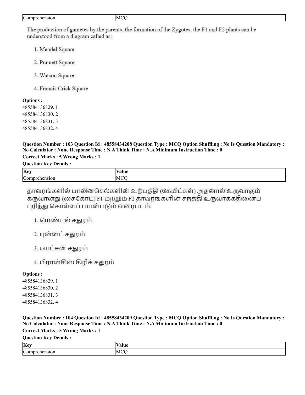 CUET 2023 English Tamil Shift 3 Question Paper - 18 June 2023 - Page 80