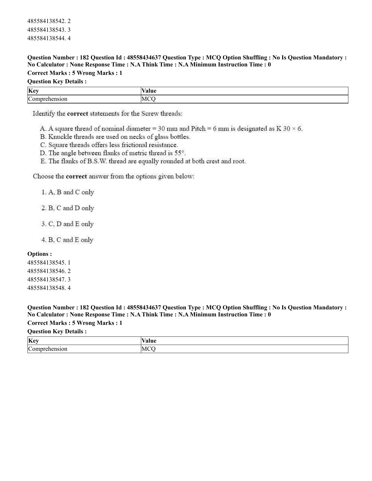 CUET 2023 English Tamil Shift 3 Question Paper - 18 June 2023 - Page 172