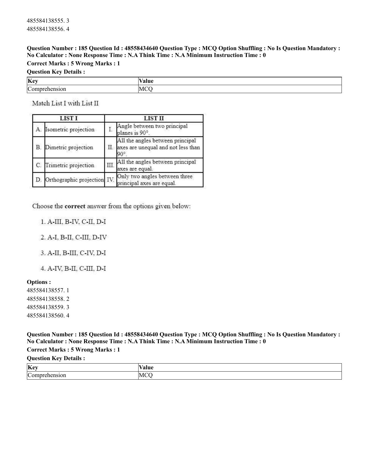 CUET 2023 English Tamil Shift 3 Question Paper - 18 June 2023 - Page 176