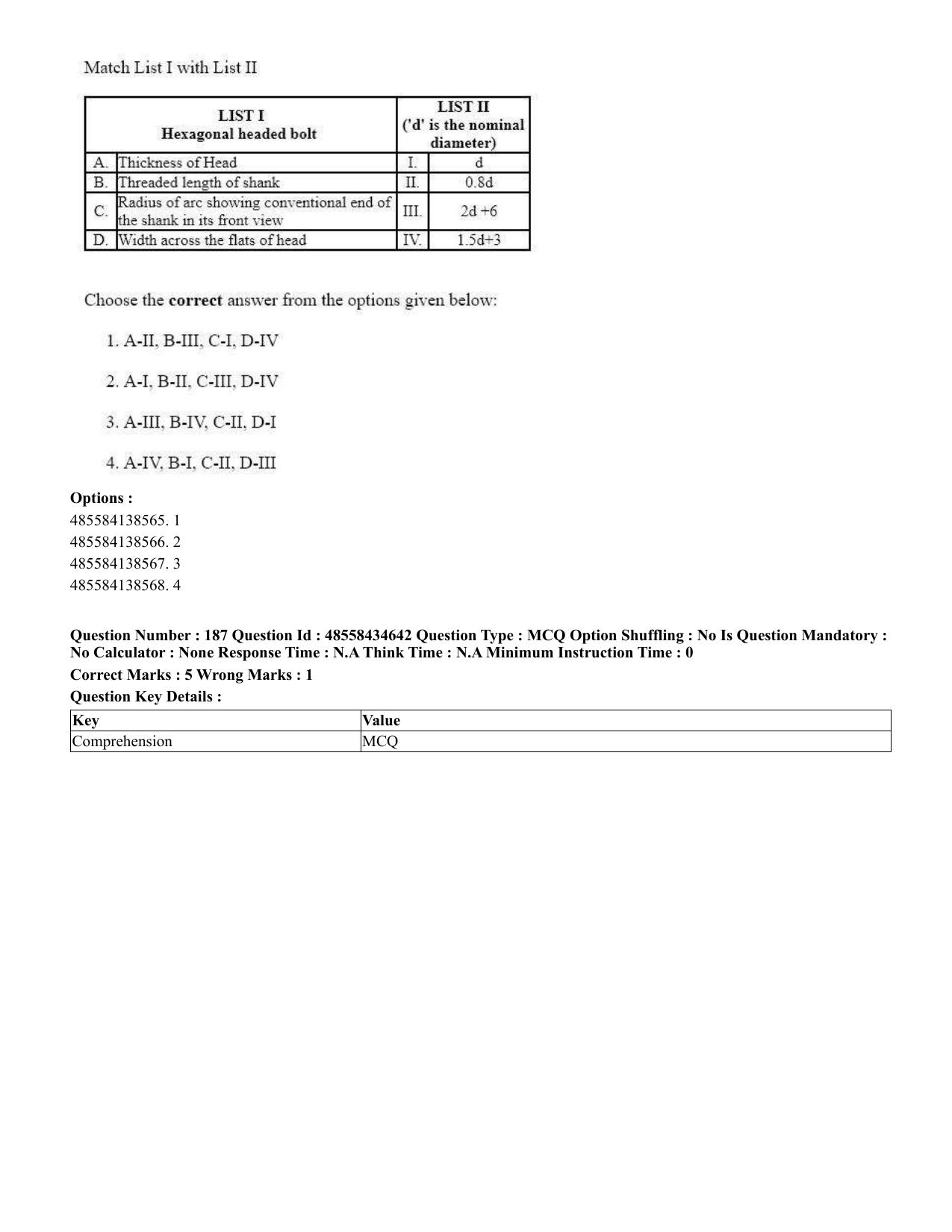 CUET 2023 English Tamil Shift 3 Question Paper - 18 June 2023 - Page 180