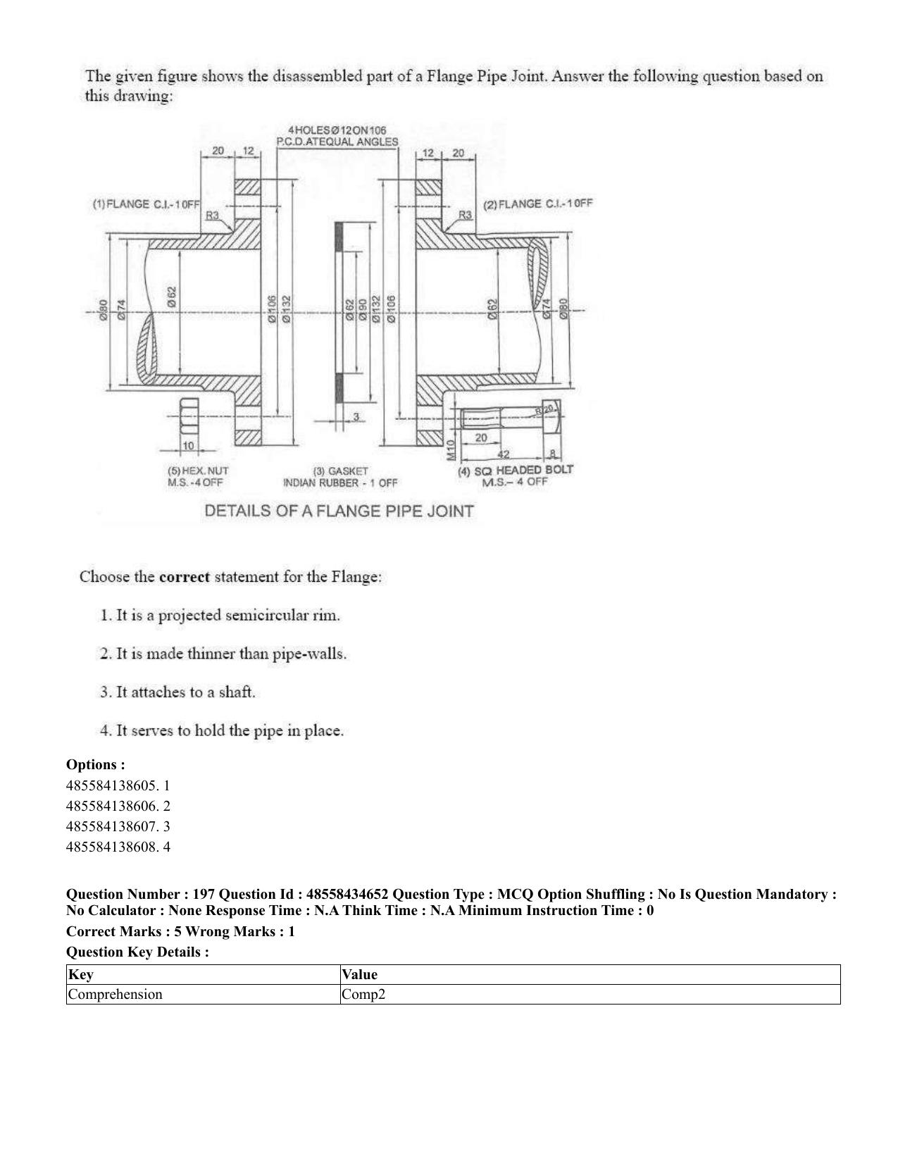 CUET 2023 English Tamil Shift 3 Question Paper - 18 June 2023 - Page 198