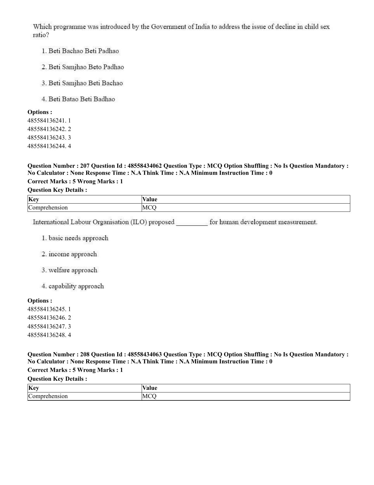CUET 2023 English Tamil Shift 3 Question Paper - 18 June 2023 - Page 209