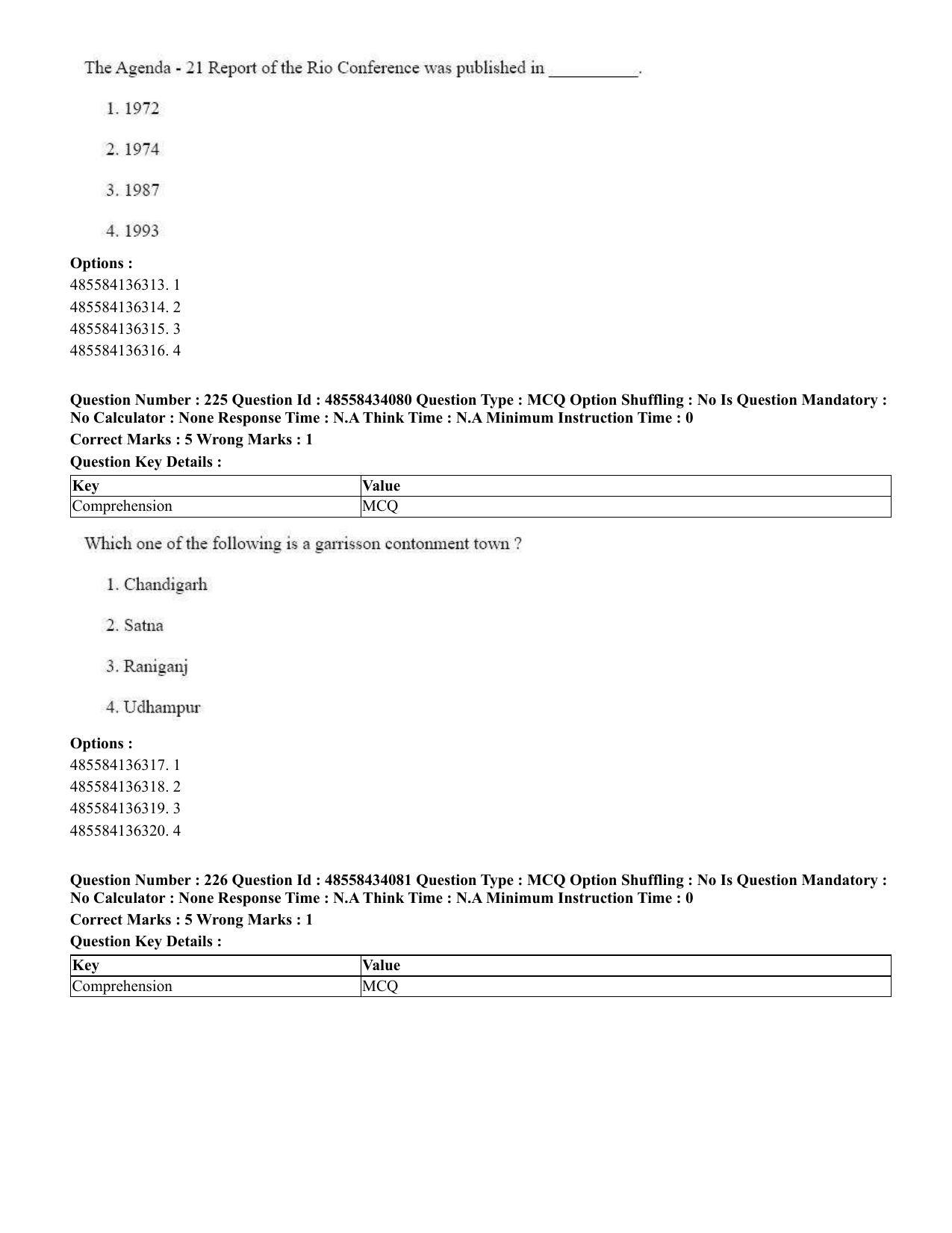CUET 2023 English Tamil Shift 3 Question Paper - 18 June 2023 - Page 219