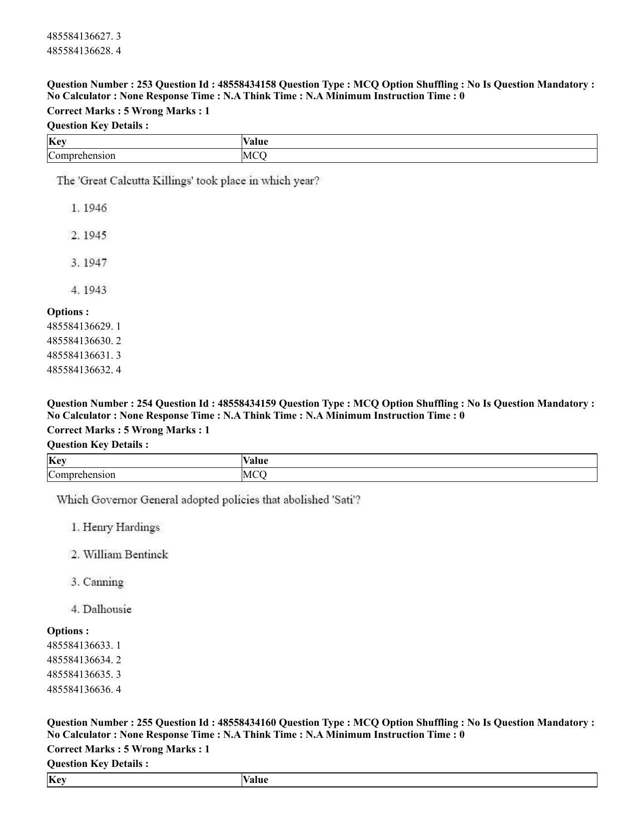 CUET 2023 English Tamil Shift 3 Question Paper - 18 June 2023 - Page 238