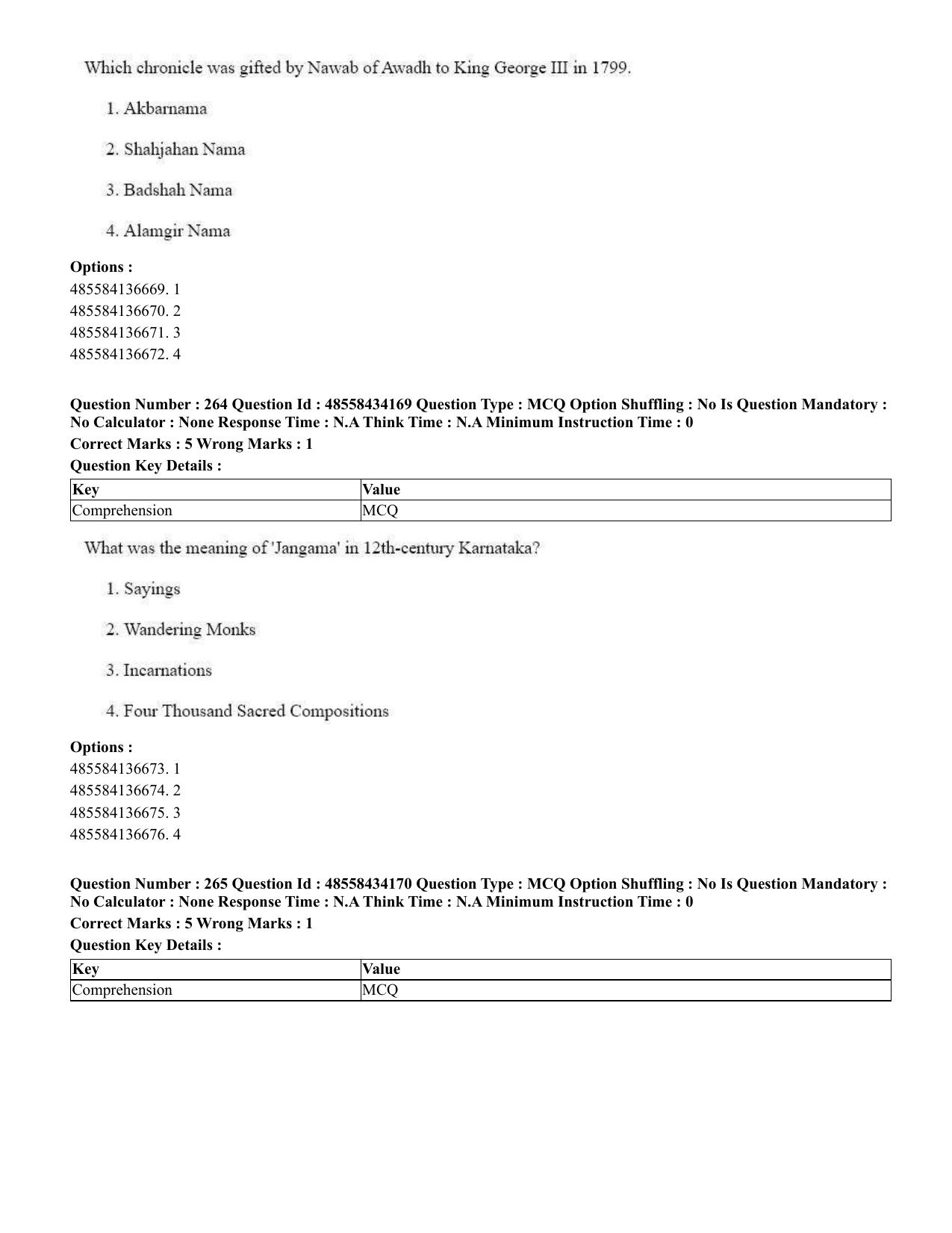 CUET 2023 English Tamil Shift 3 Question Paper - 18 June 2023 - Page 243