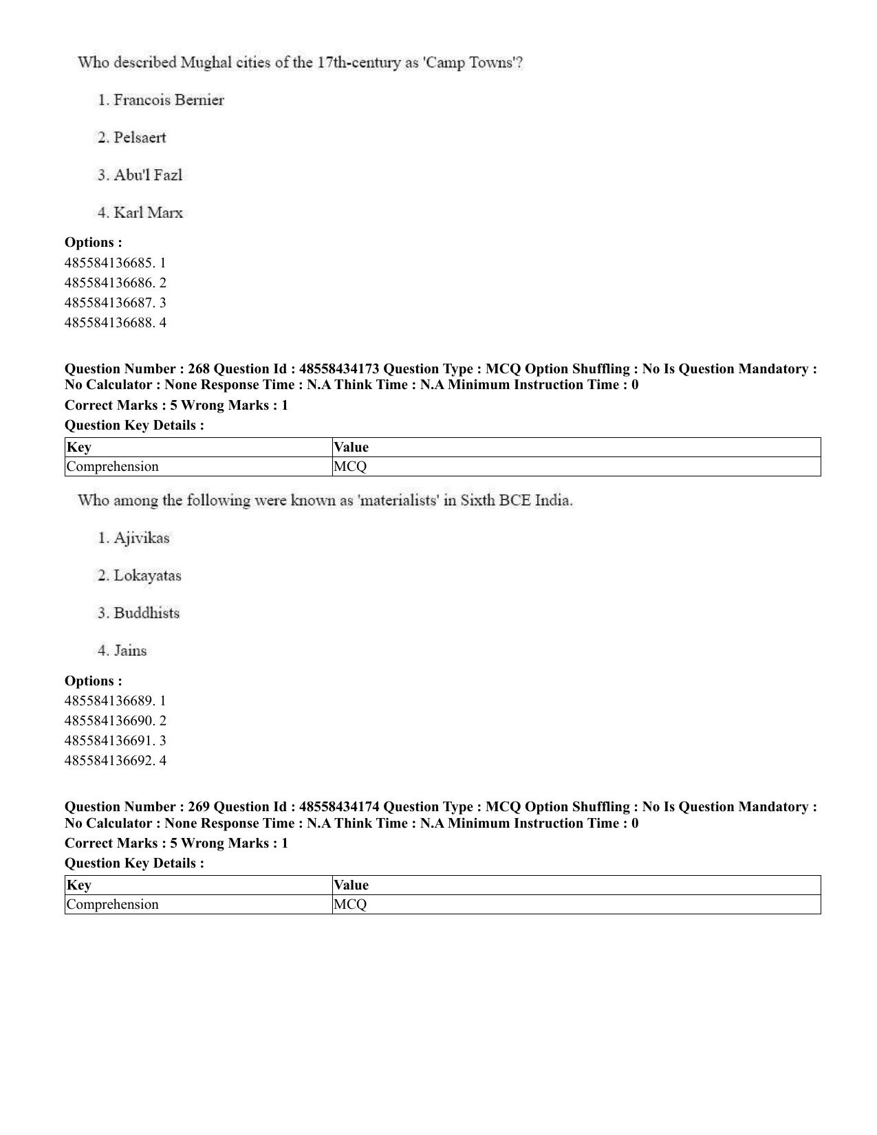 CUET 2023 English Tamil Shift 3 Question Paper - 18 June 2023 - Page 245