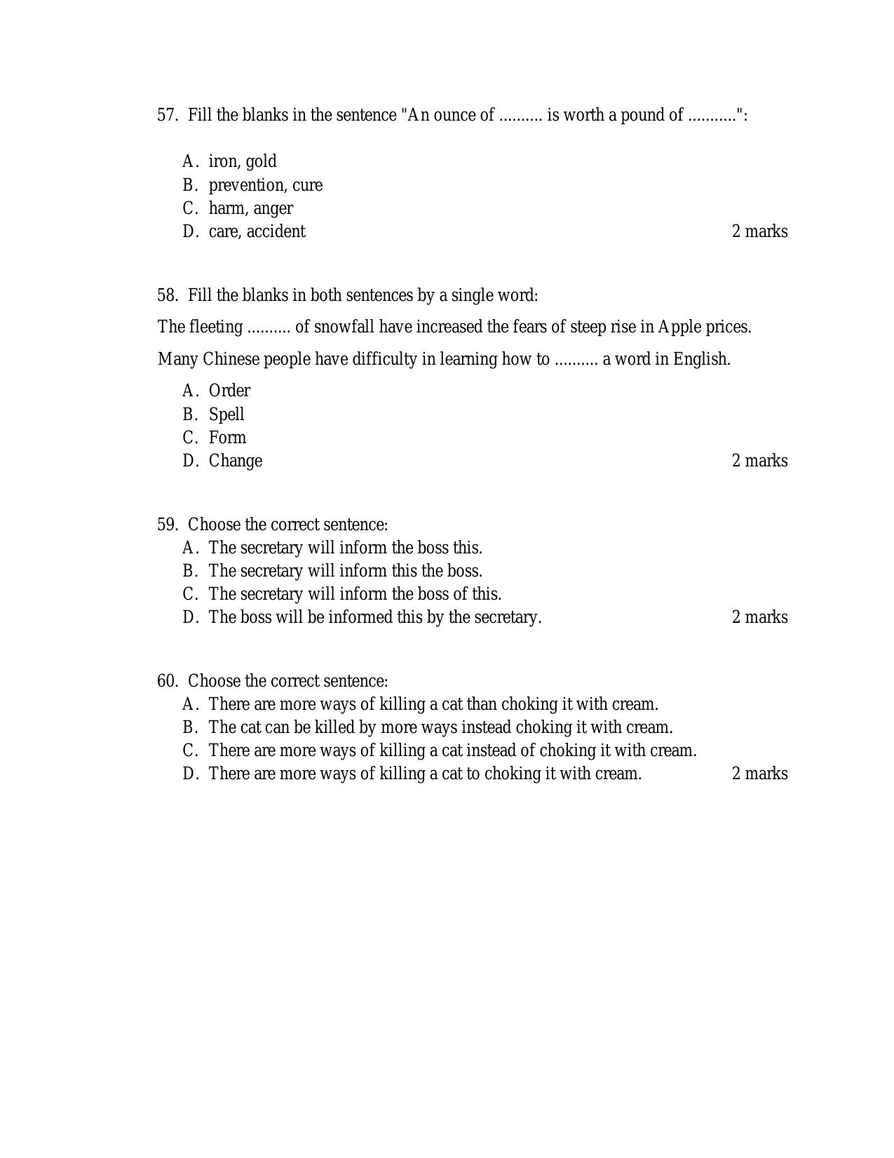 ACETJanuary 2018 Question Papers - Page 15