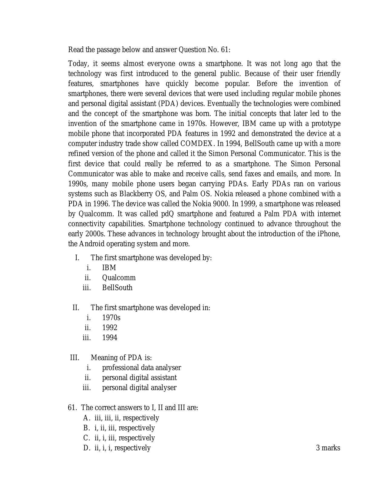 ACETJanuary 2018 Question Papers - Page 16