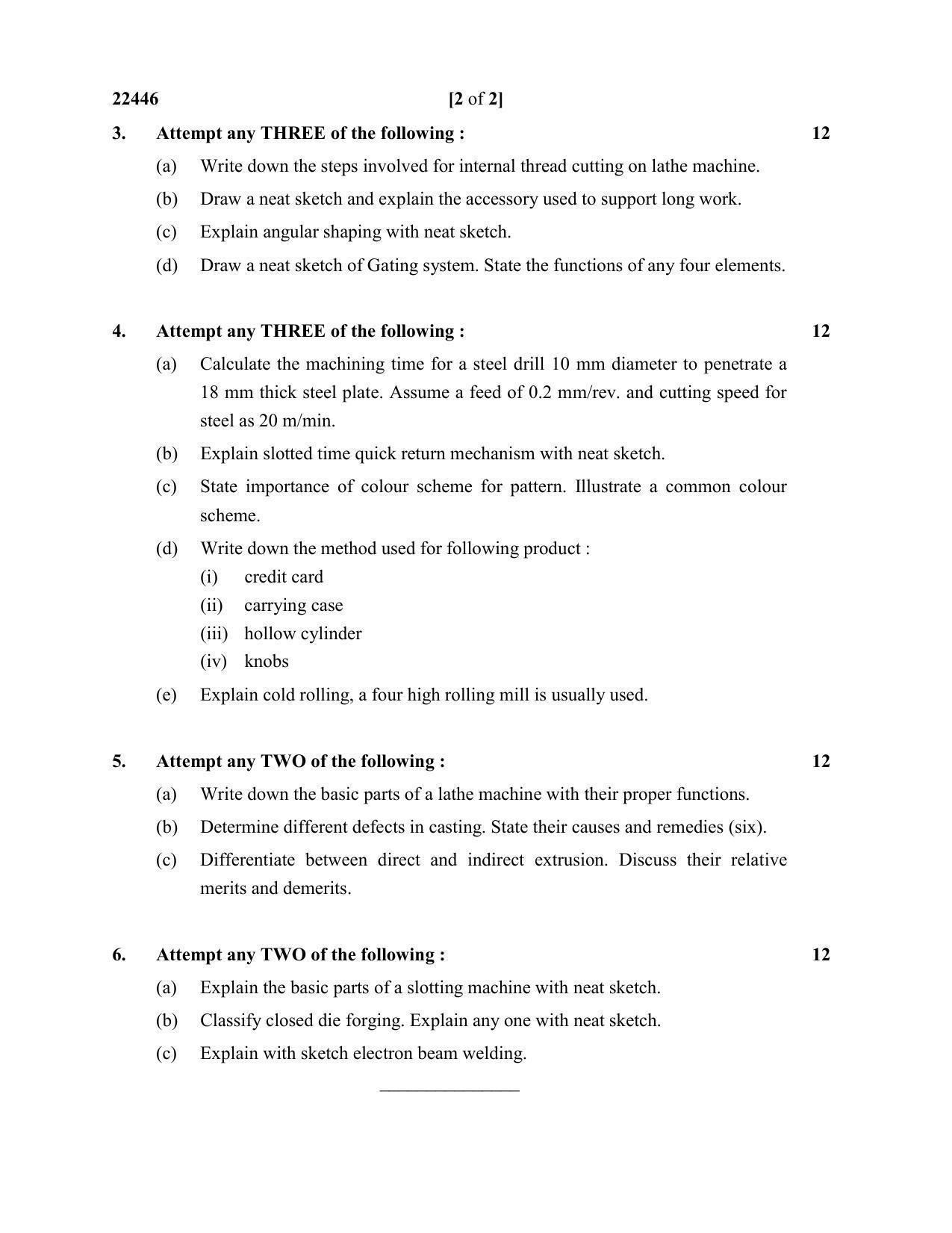 MSBTE Question Paper - 2019 - MPR - Page 2