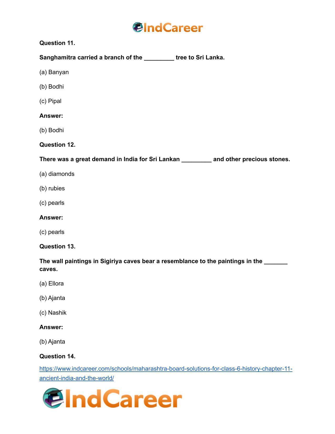 Maharashtra Board Solutions for Class 6- History: Chapter 11- Ancient India and the World - Page 8
