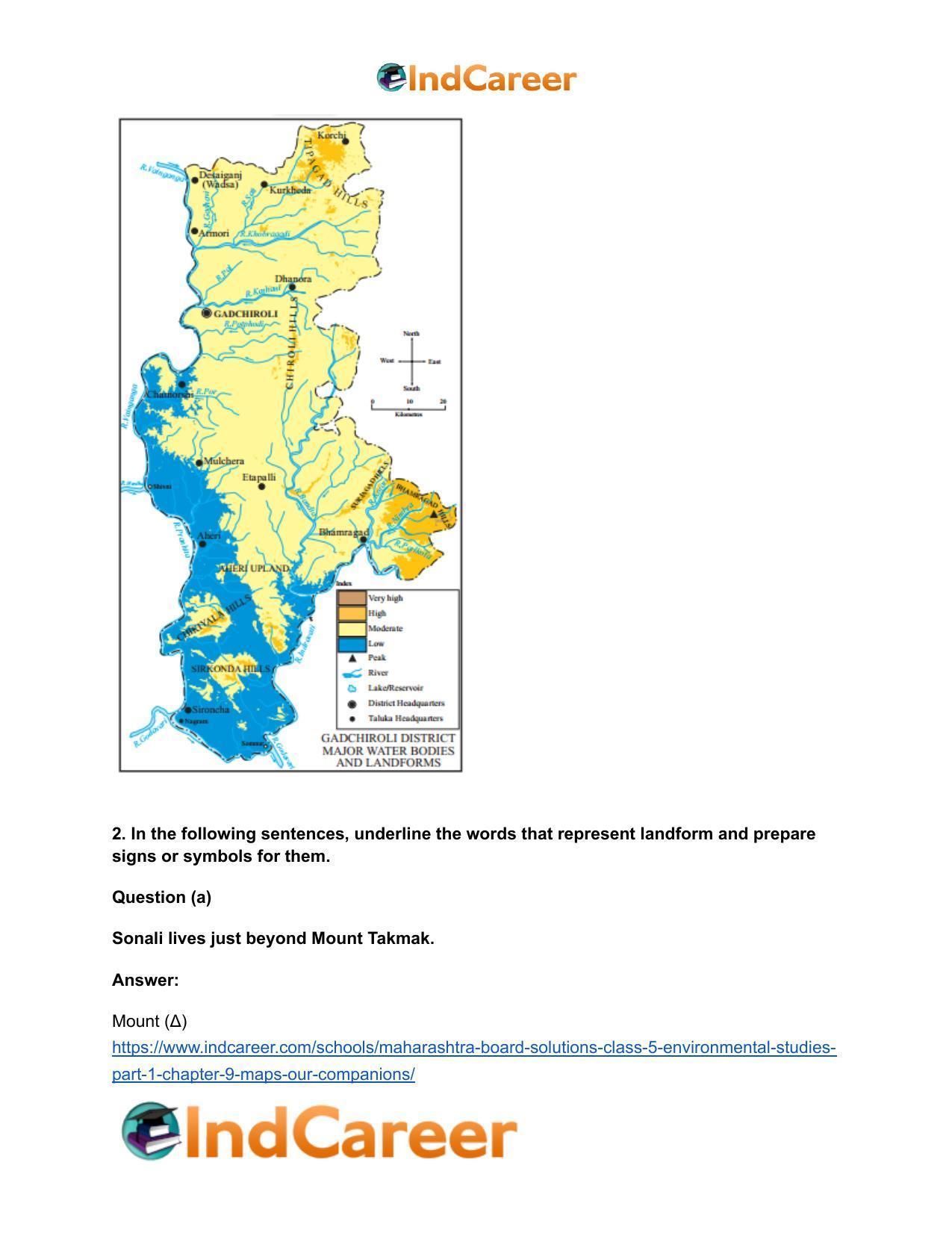 Maharashtra Board Solutions Class 5-Environmental Studies (Part 1): Chapter 9- Maps - Our Companions - Page 3