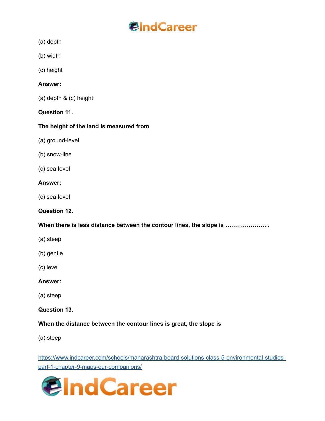 Maharashtra Board Solutions Class 5-Environmental Studies (Part 1): Chapter 9- Maps - Our Companions - Page 9