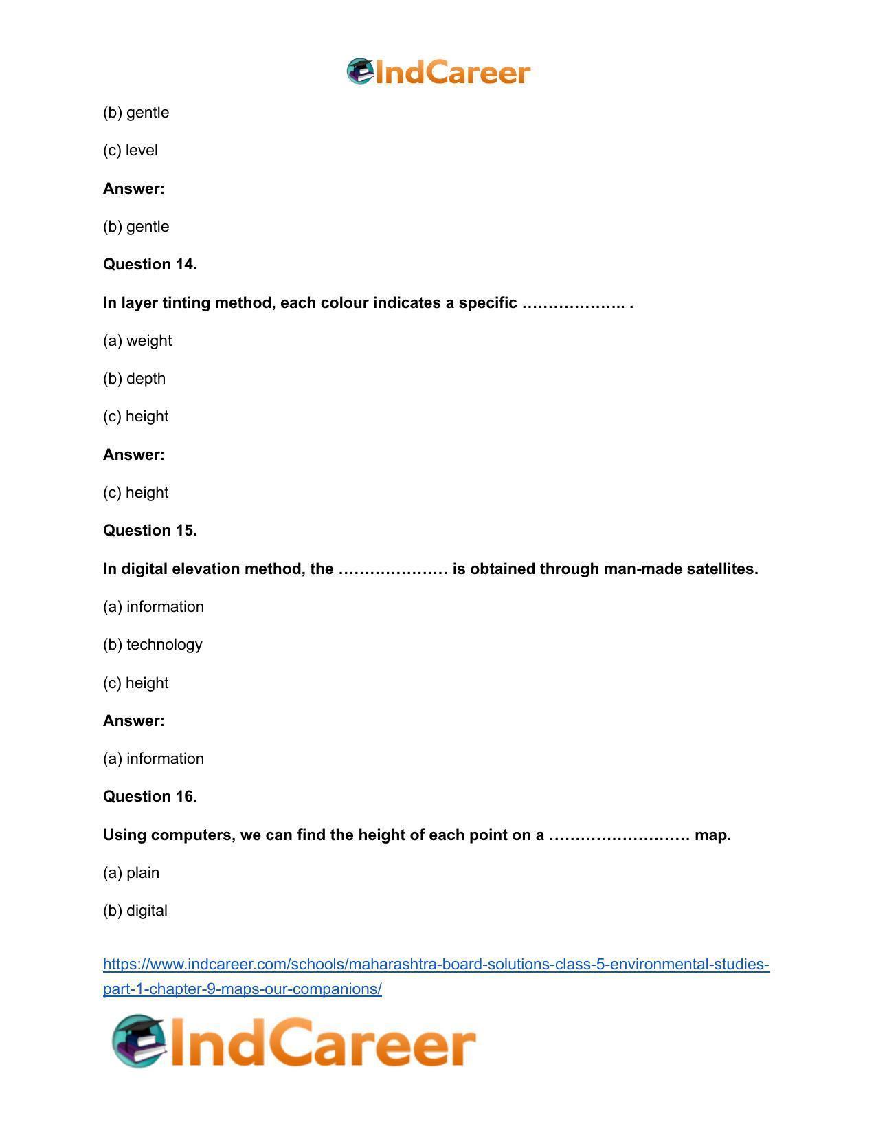 Maharashtra Board Solutions Class 5-Environmental Studies (Part 1): Chapter 9- Maps - Our Companions - Page 10