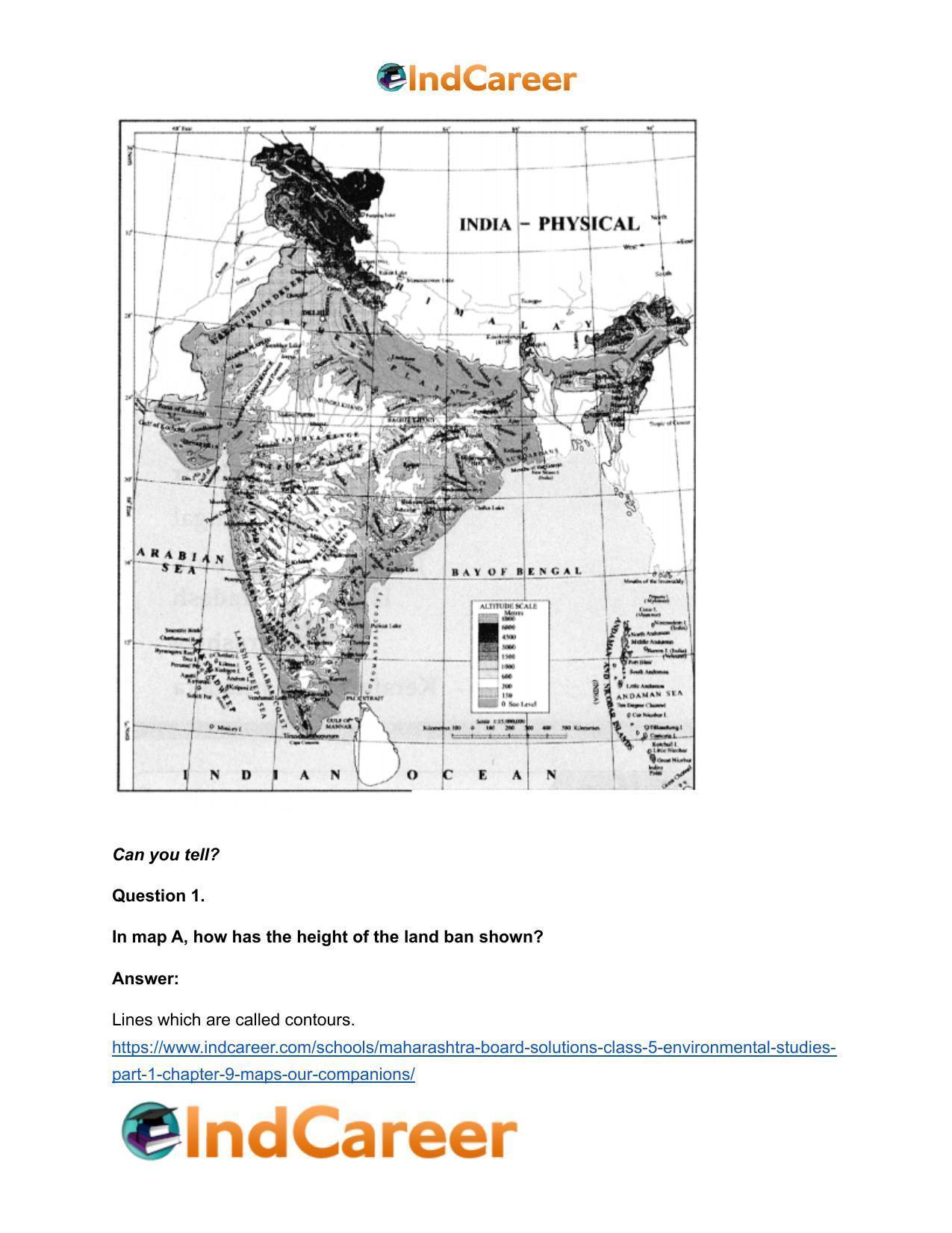 Maharashtra Board Solutions Class 5-Environmental Studies (Part 1): Chapter 9- Maps - Our Companions - Page 17
