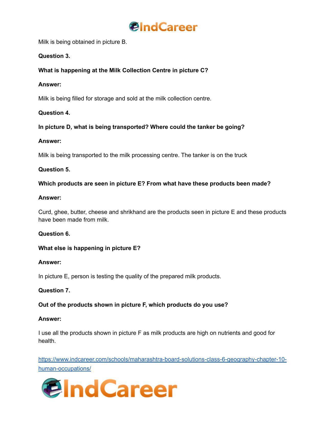 Maharashtra Board Solutions Class 6-Geography: Chapter 10- Human Occupations - Page 7