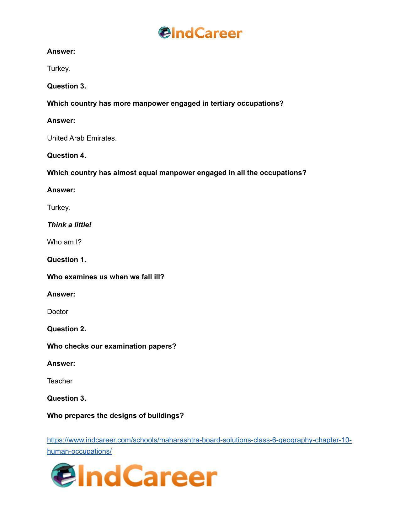 Maharashtra Board Solutions Class 6-Geography: Chapter 10- Human Occupations - Page 14