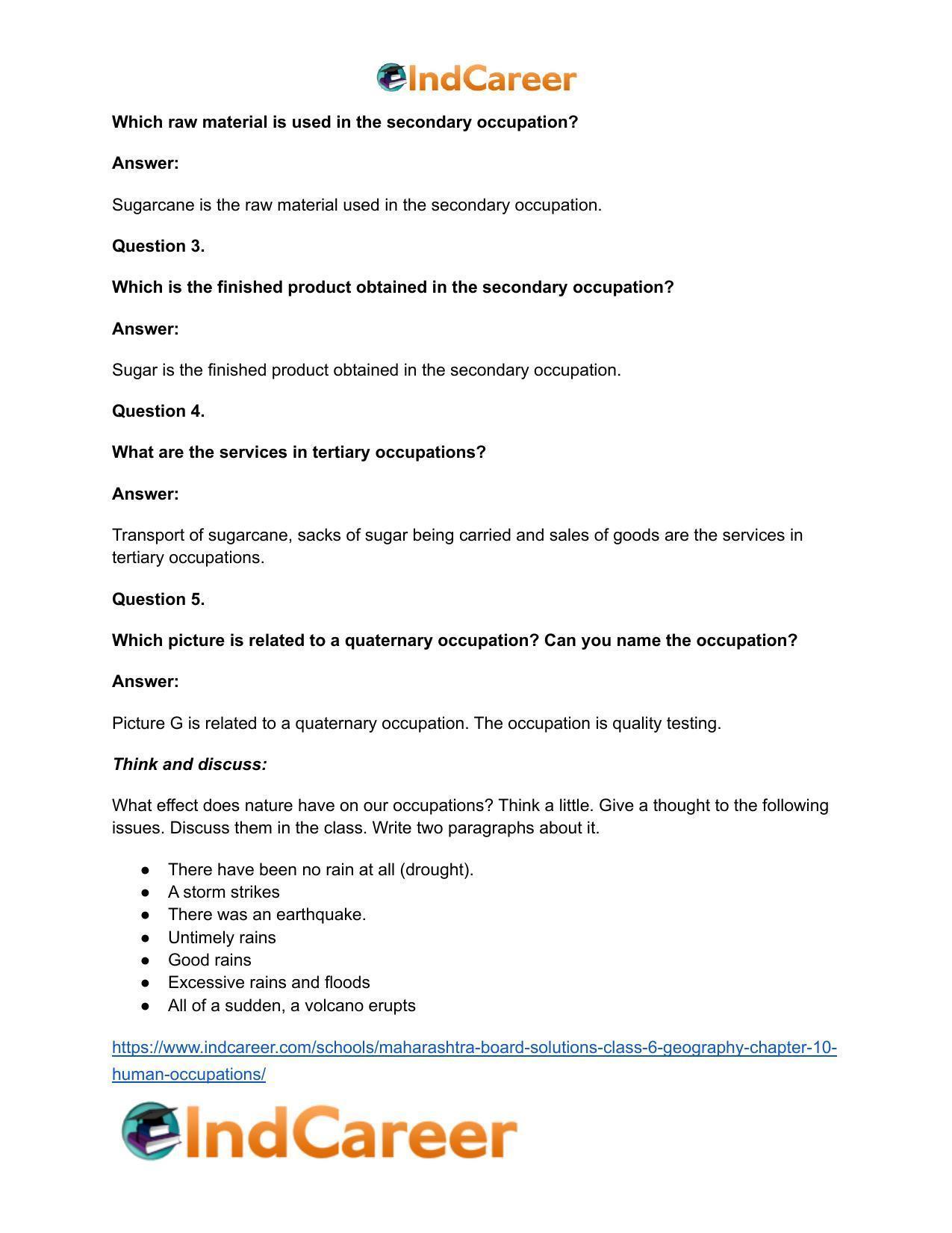 Maharashtra Board Solutions Class 6-Geography: Chapter 10- Human Occupations - Page 17
