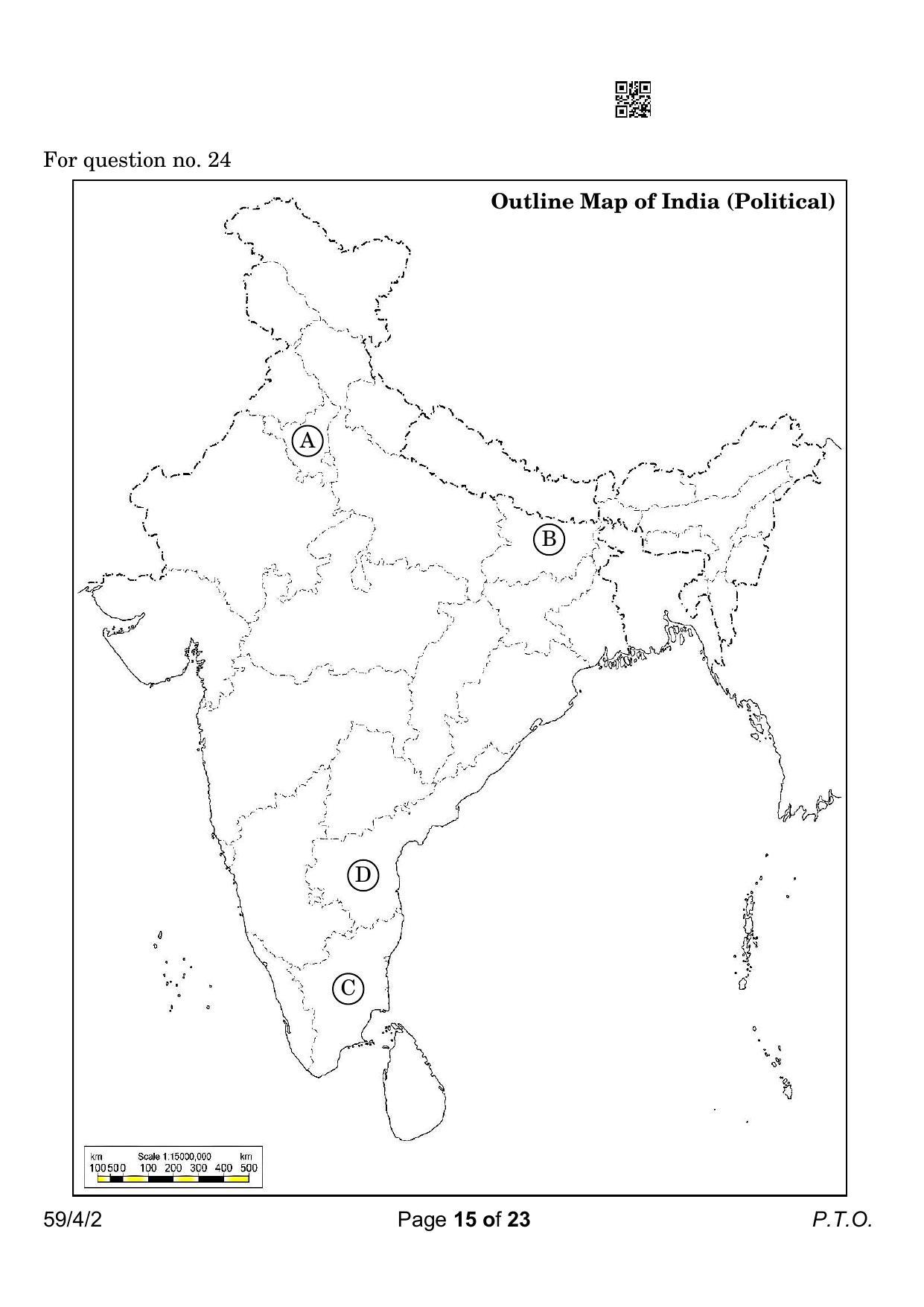 CBSE Class 12 59-4-2 Political Science 2023 Question Paper - Page 15