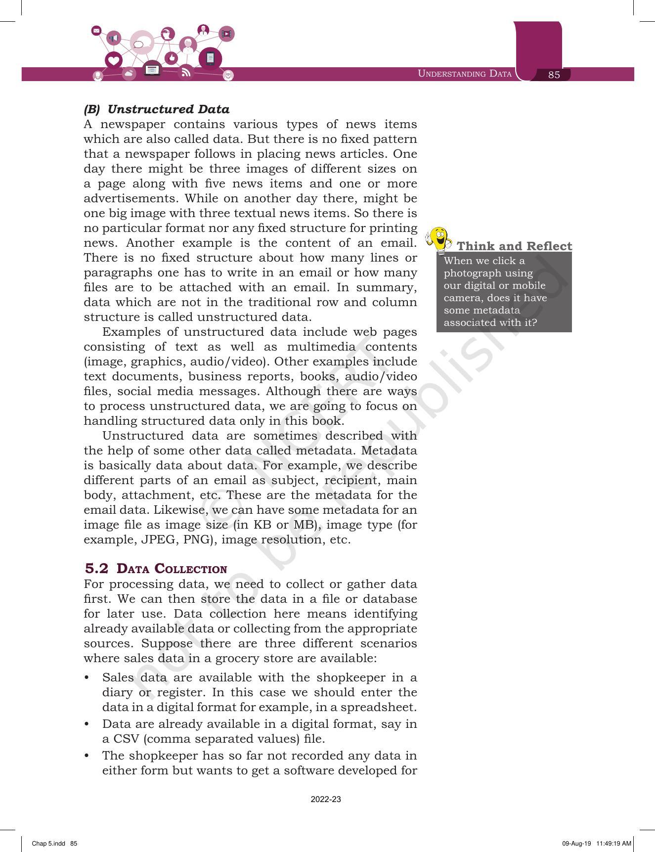 NCERT Book for Class 11 Informatics Practices Chapter 5 Understanding Data - Page 5