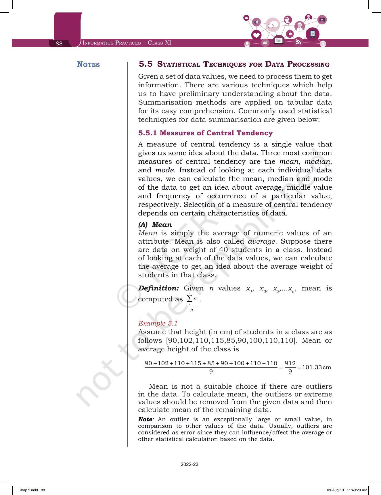 NCERT Book for Class 11 Informatics Practices Chapter 5 Understanding Data - Page 8