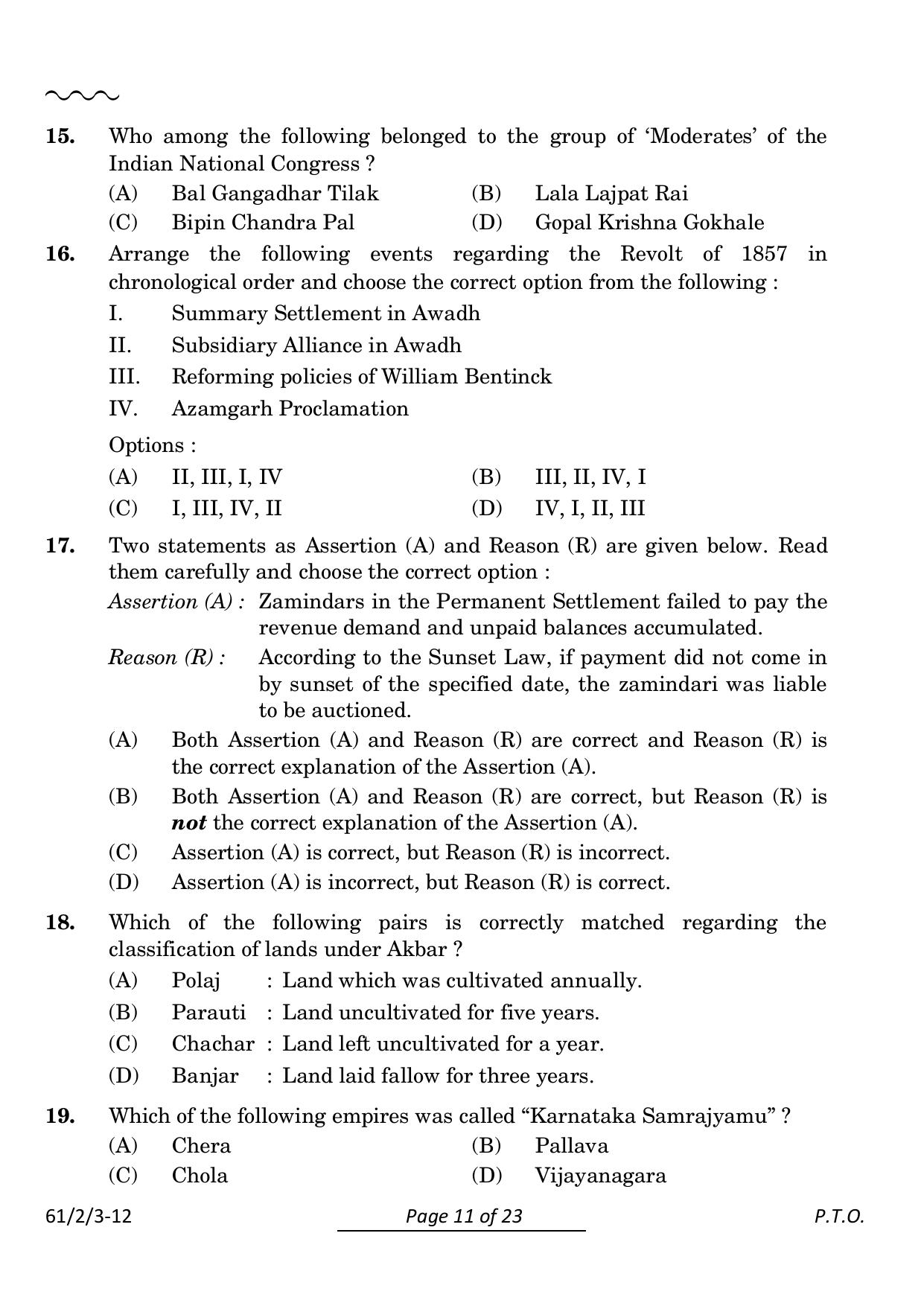 CBSE Class 12 61-2-3 History 2024 Question Paper - Page 11