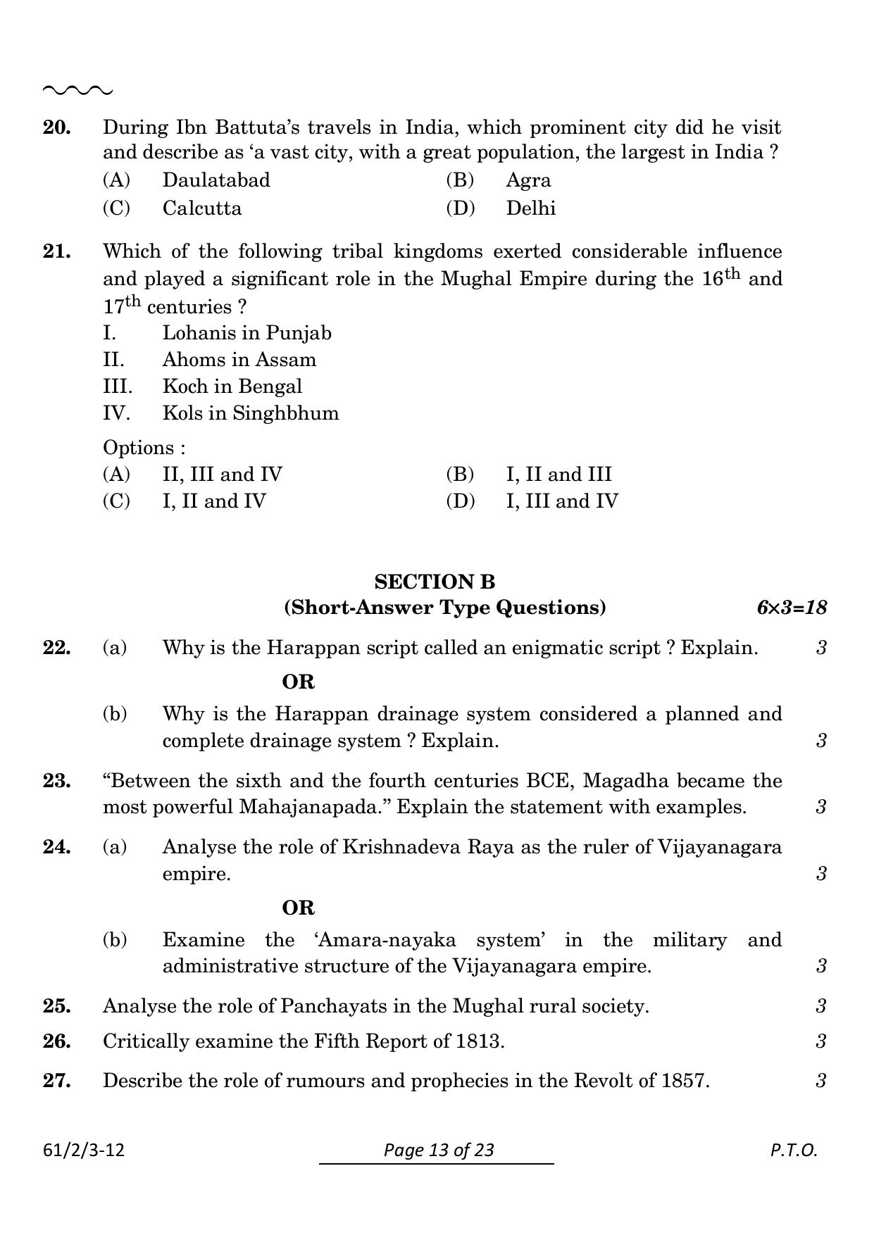 CBSE Class 12 61-2-3 History 2024 Question Paper - Page 13