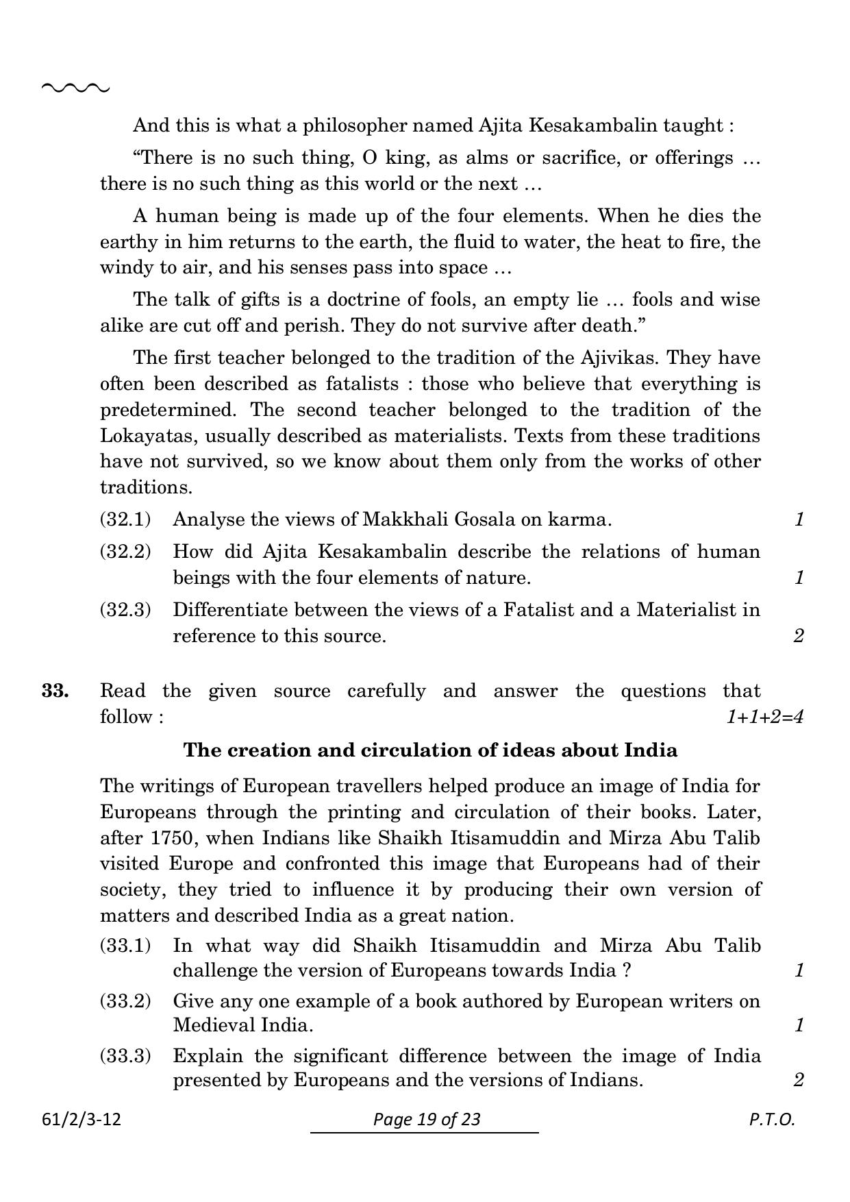 CBSE Class 12 61-2-3 History 2024 Question Paper - Page 19