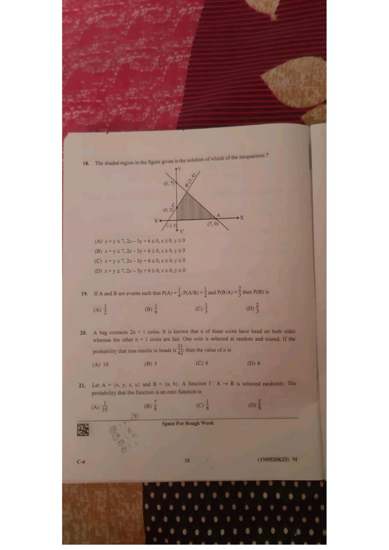 KCET 2023 Mathematics Set C-4 Question Paper - Page 9