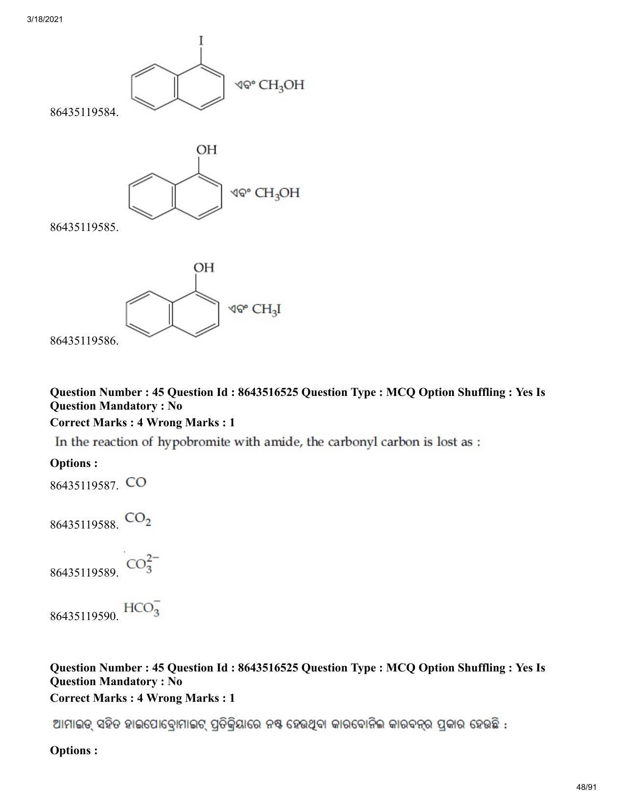 JEE Mains 2021: BTech EO (Shift 2) 18-03-2021 Question Paper - Page 48