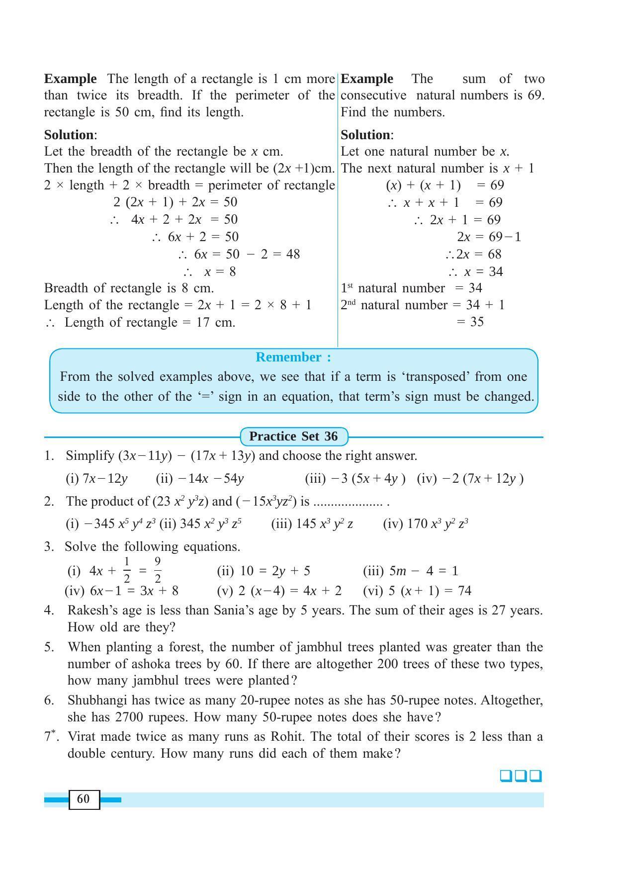 Maharashtra Board Class 7 Maths Textbook - Page 70