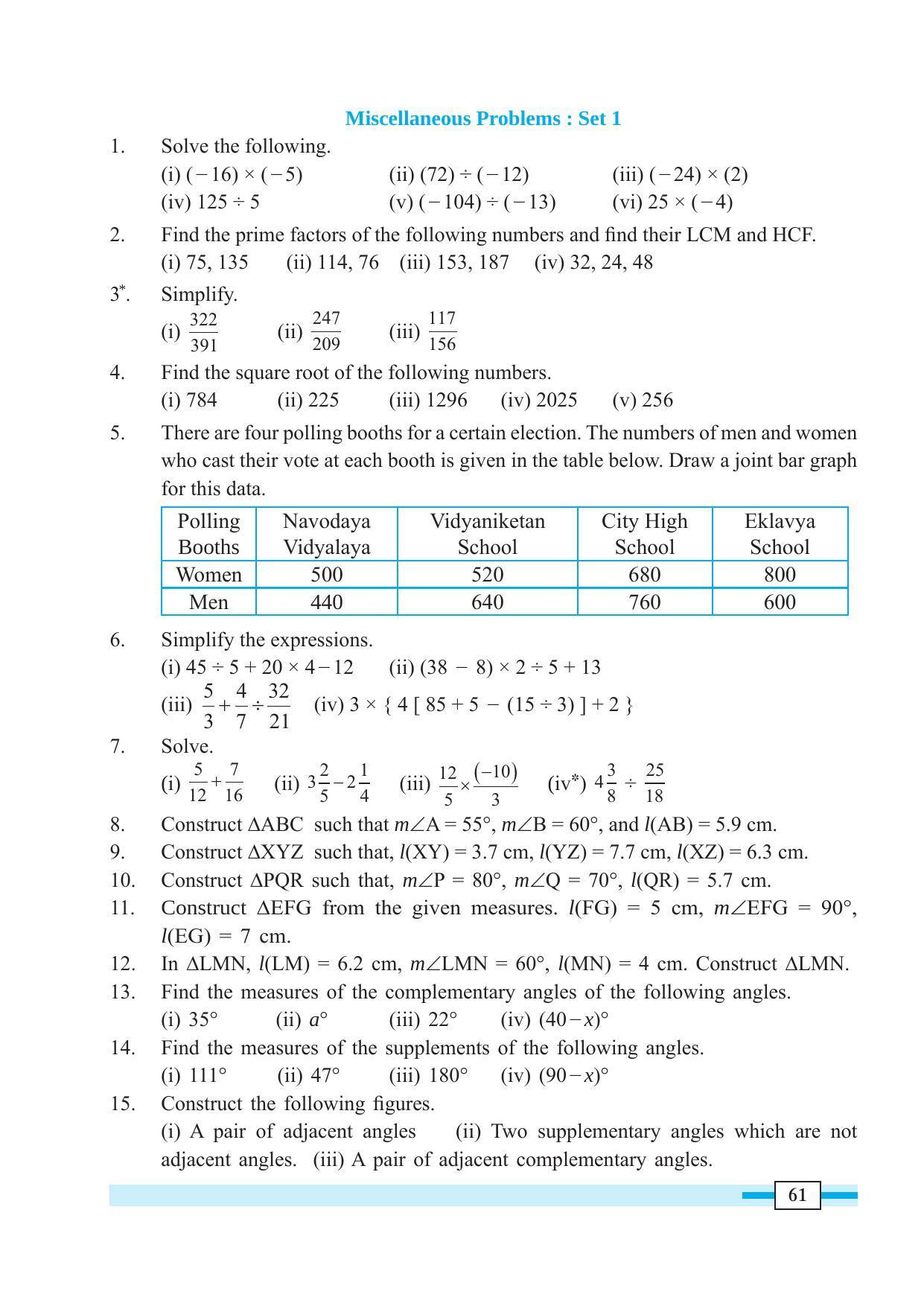 Maharashtra Board Class 7 Maths Textbook - Page 71