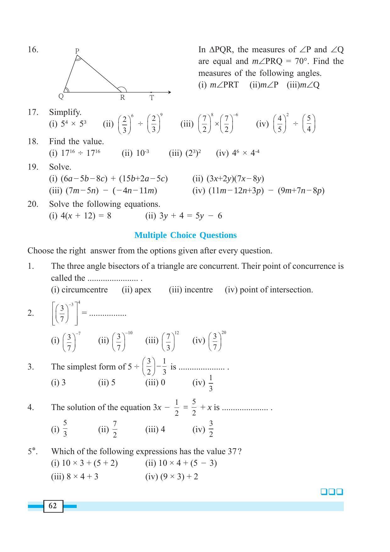 Maharashtra Board Class 7 Maths Textbook - Page 72