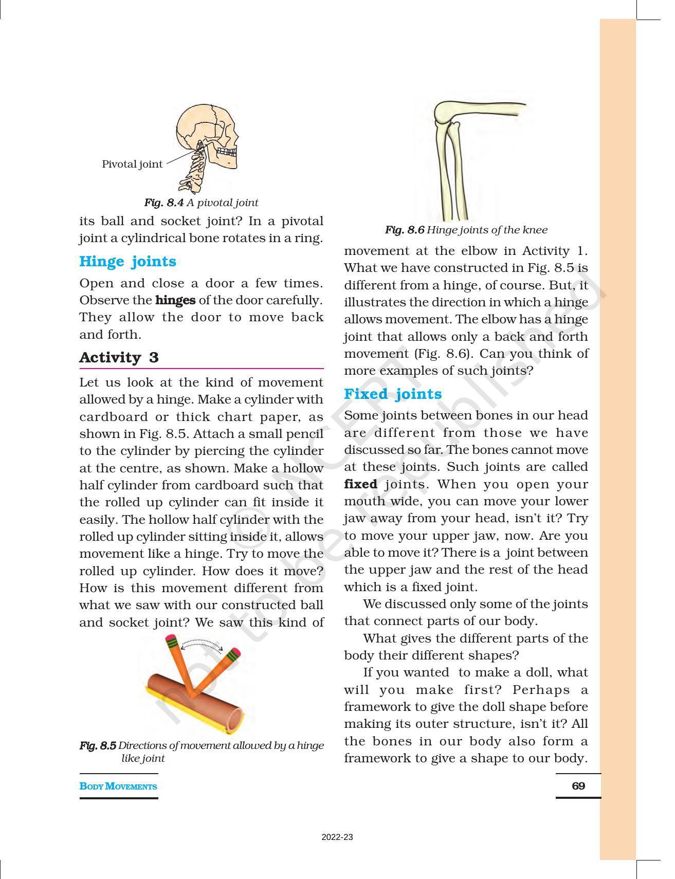 NCERT Book for Class 6 Science: Chapter 8-Body Movement - Page 4