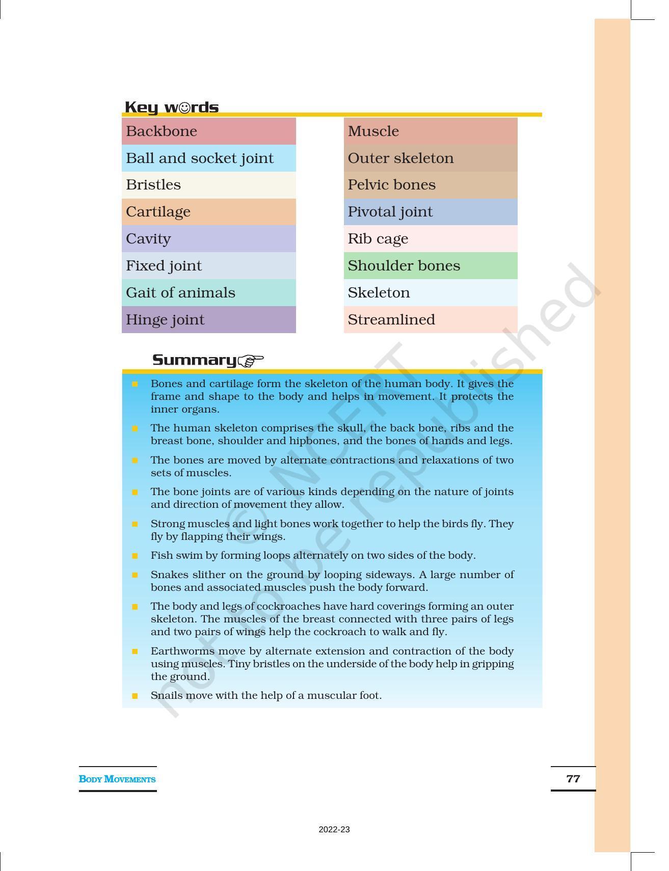 NCERT Book for Class 6 Science: Chapter 8-Body Movement - Page 12
