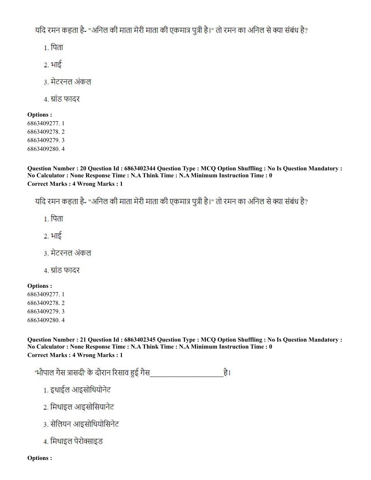 CUET PG 2023: ACQP19 – Sahitya (Alankara and Kavya varga) (Hindi)-Shift 2 (05-06-2023) Question Paper - Page 34