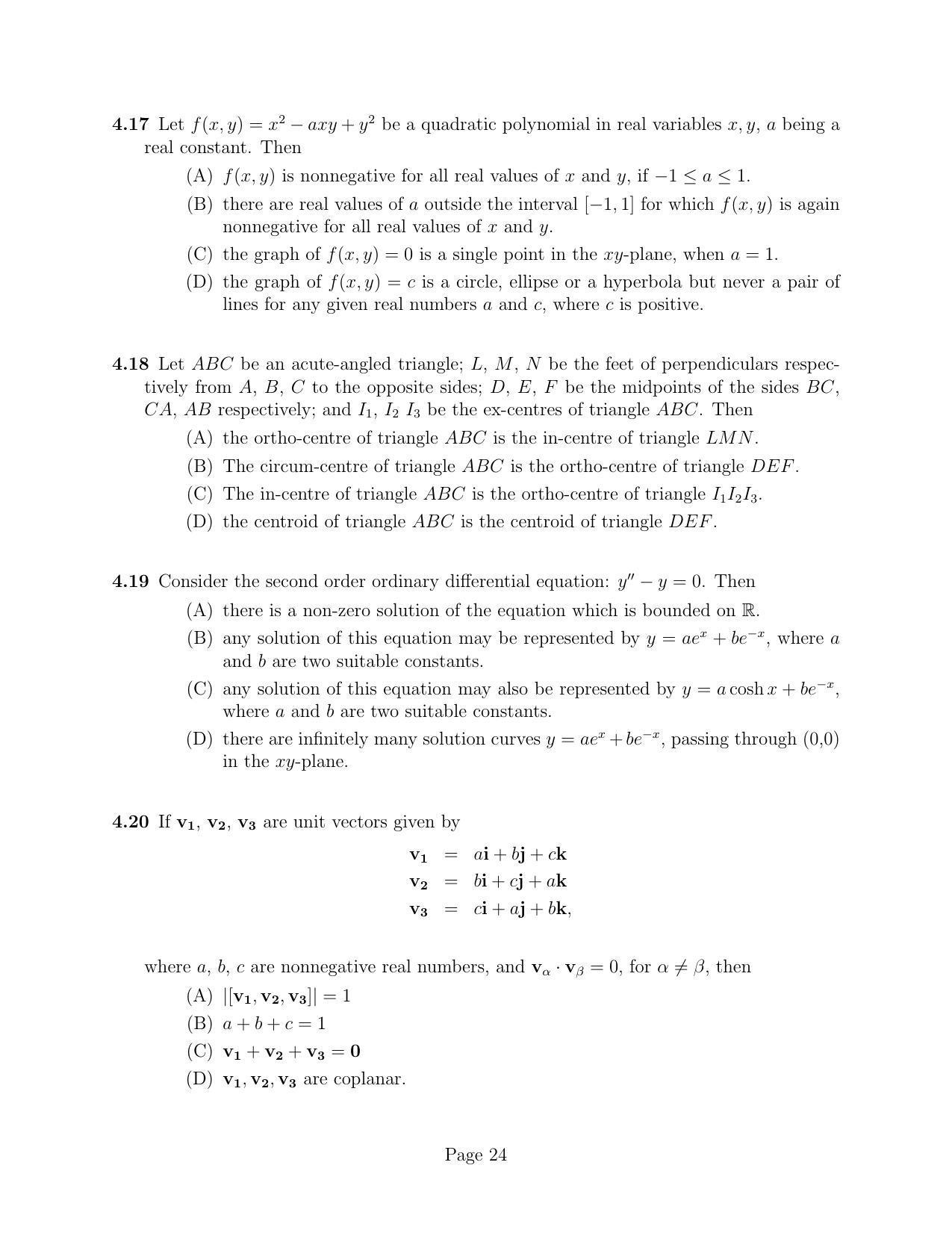 NEST 2010 Question Paper - Page 24