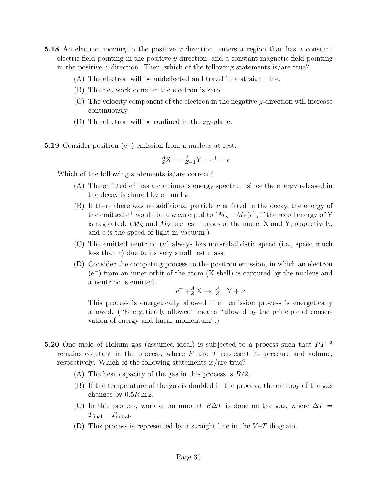 NEST 2010 Question Paper - Page 30