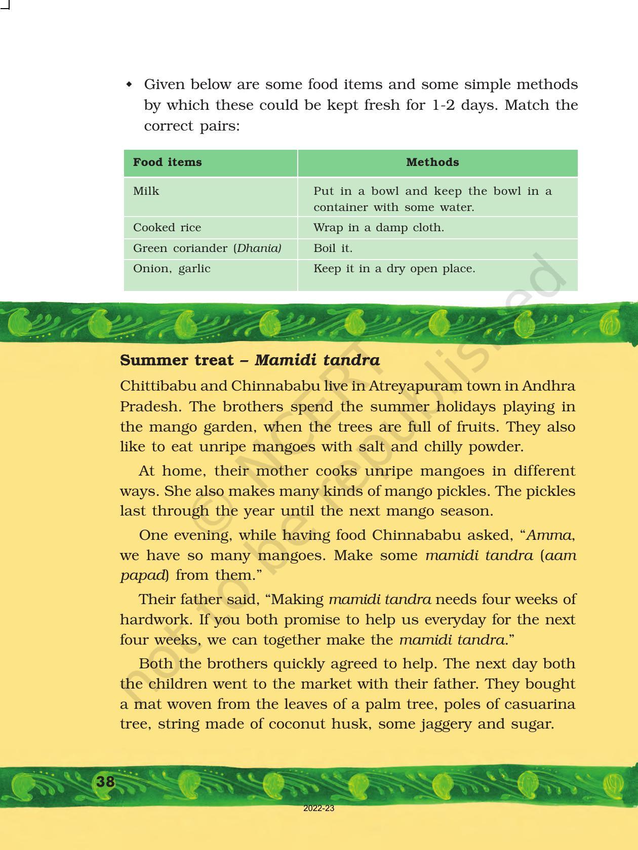NCERT Book for Class 5 EVS Chapter 4 Mangoes Round the Year - Page 4